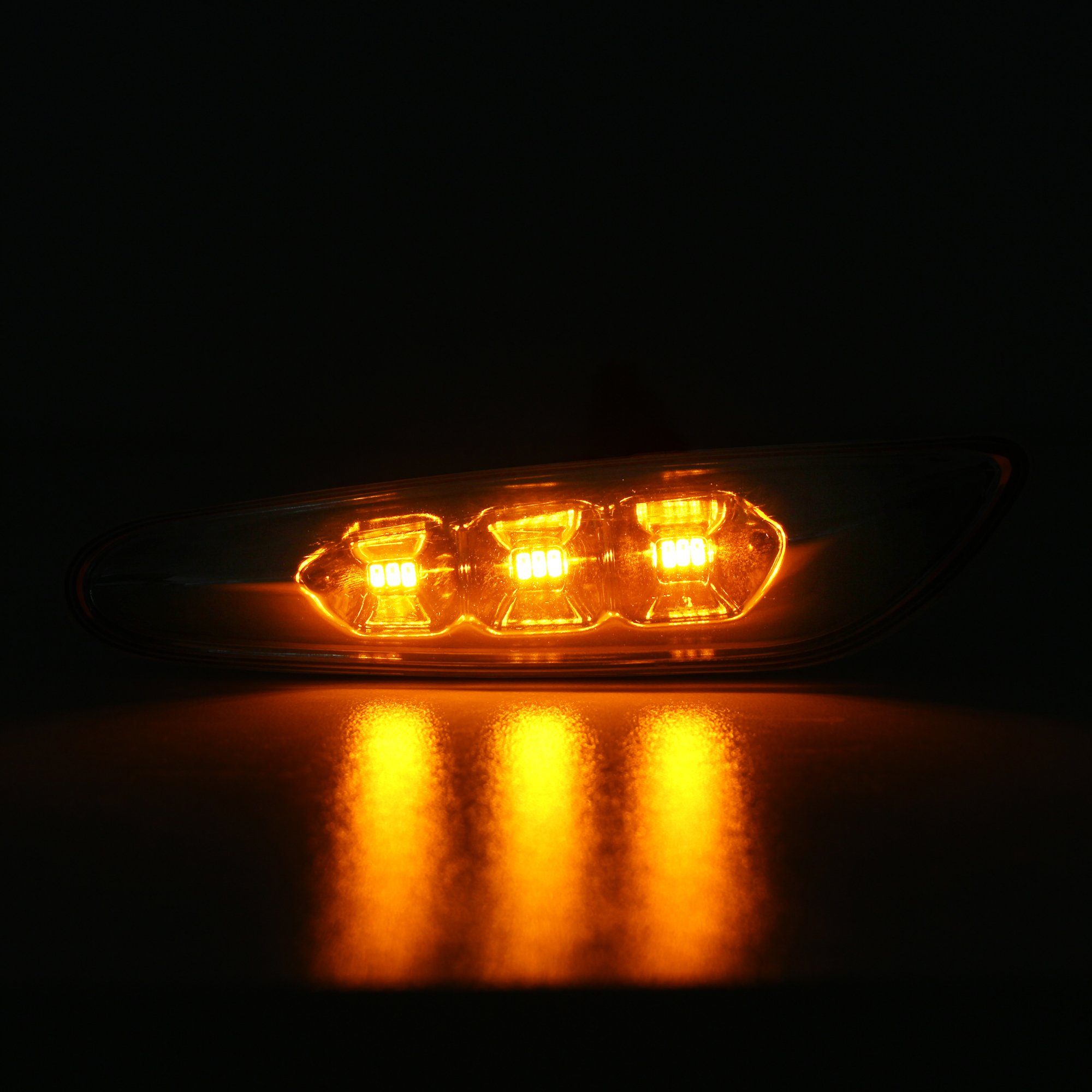 LLCTOOLS Rückleuchte LED Seitenblinker E46 fest Blinker integriert für Chrom E60 E91 BMW E82 E61 E87, LED E90