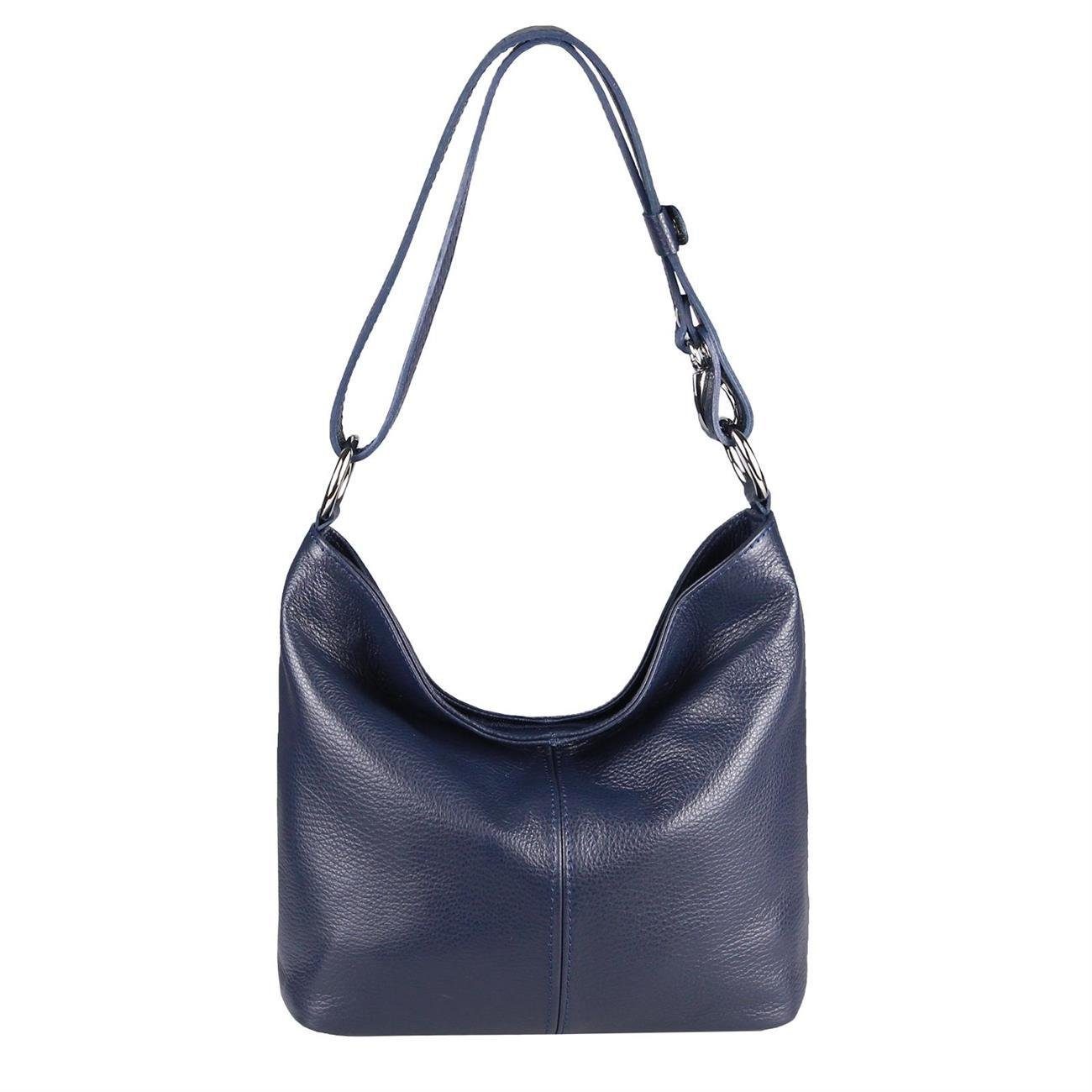 Shopper Made in Italy Damen Leder Tasche Schultertasche