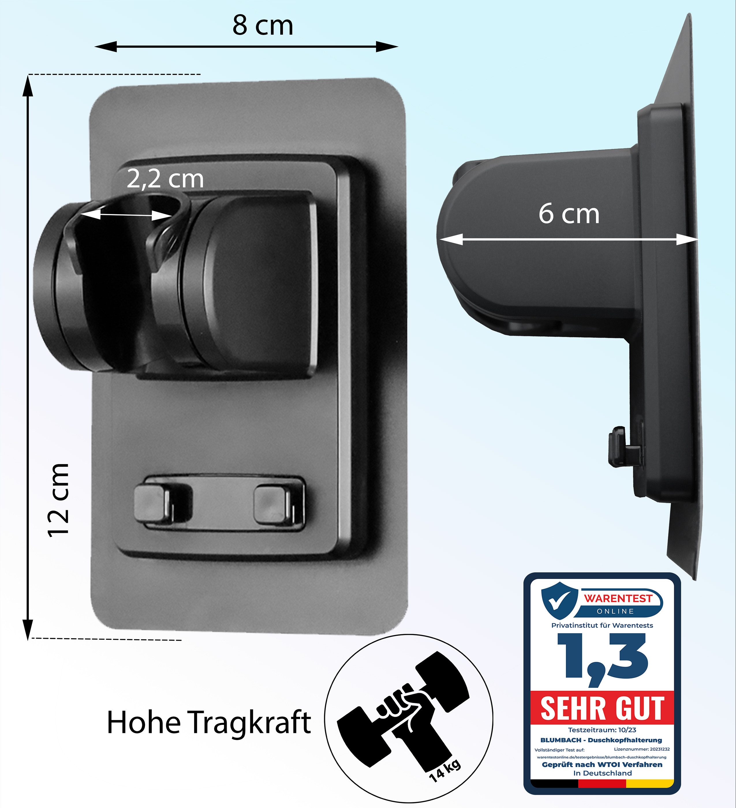 Blumbach Brausehalter - Sticky Duschkopfhalterung ohne Bohren, DAS ORIGINAL günstig online kaufen