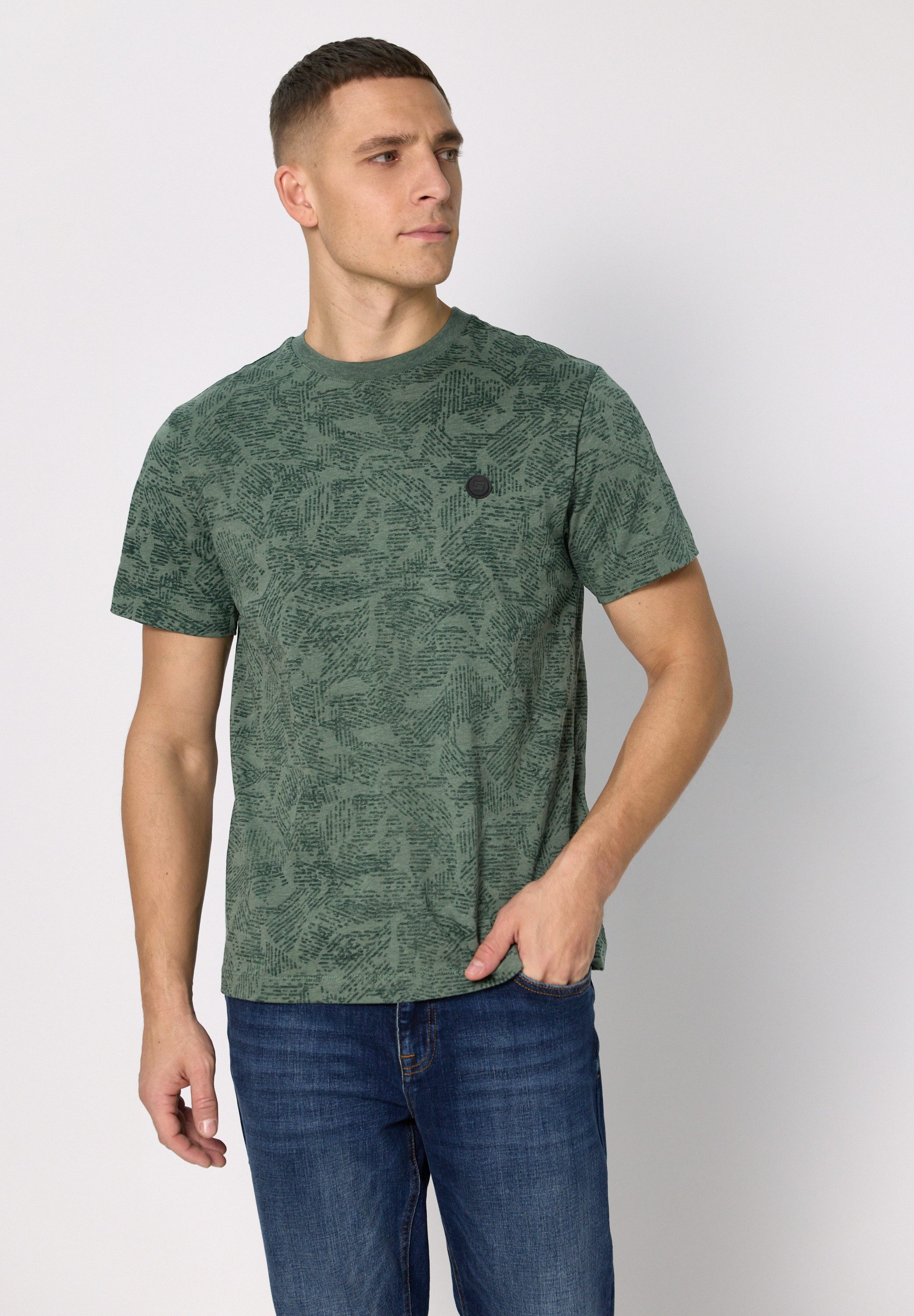 STREET ONE MEN T-Shirt mit grafischem Muster