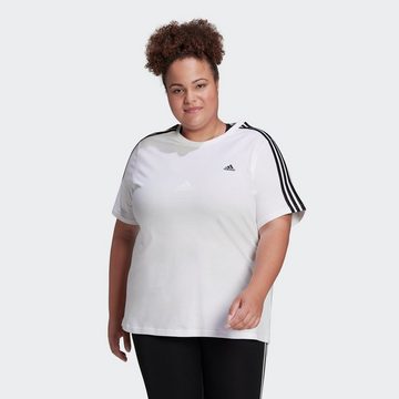 adidas Sportswear T-Shirt ESSENTIALS SLIM 3-STREIFEN – GROSSE GRÖSSEN