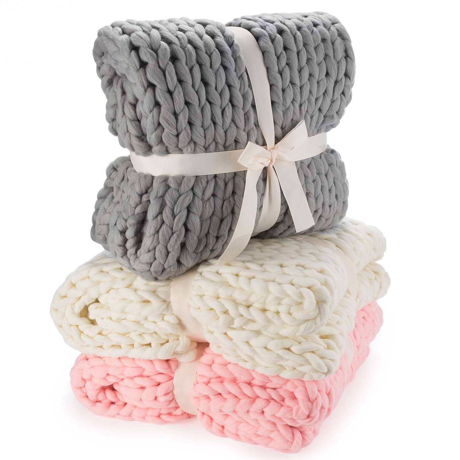 Feluna Tagesdecke Grob gestrickte Kuscheldecke, Grobstrick günstig online kaufen
