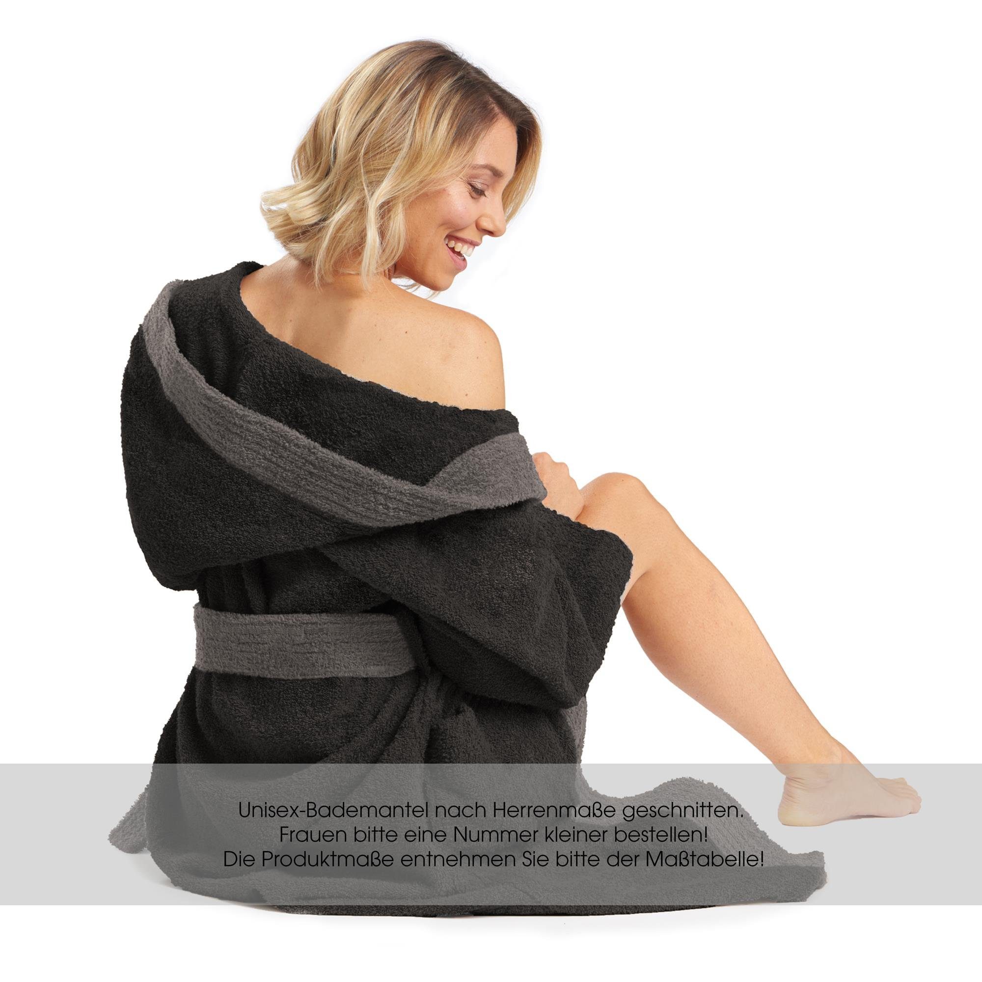 aqua-textil Bademantel Saunamantel Frottee Kapuze für günstig online kaufen