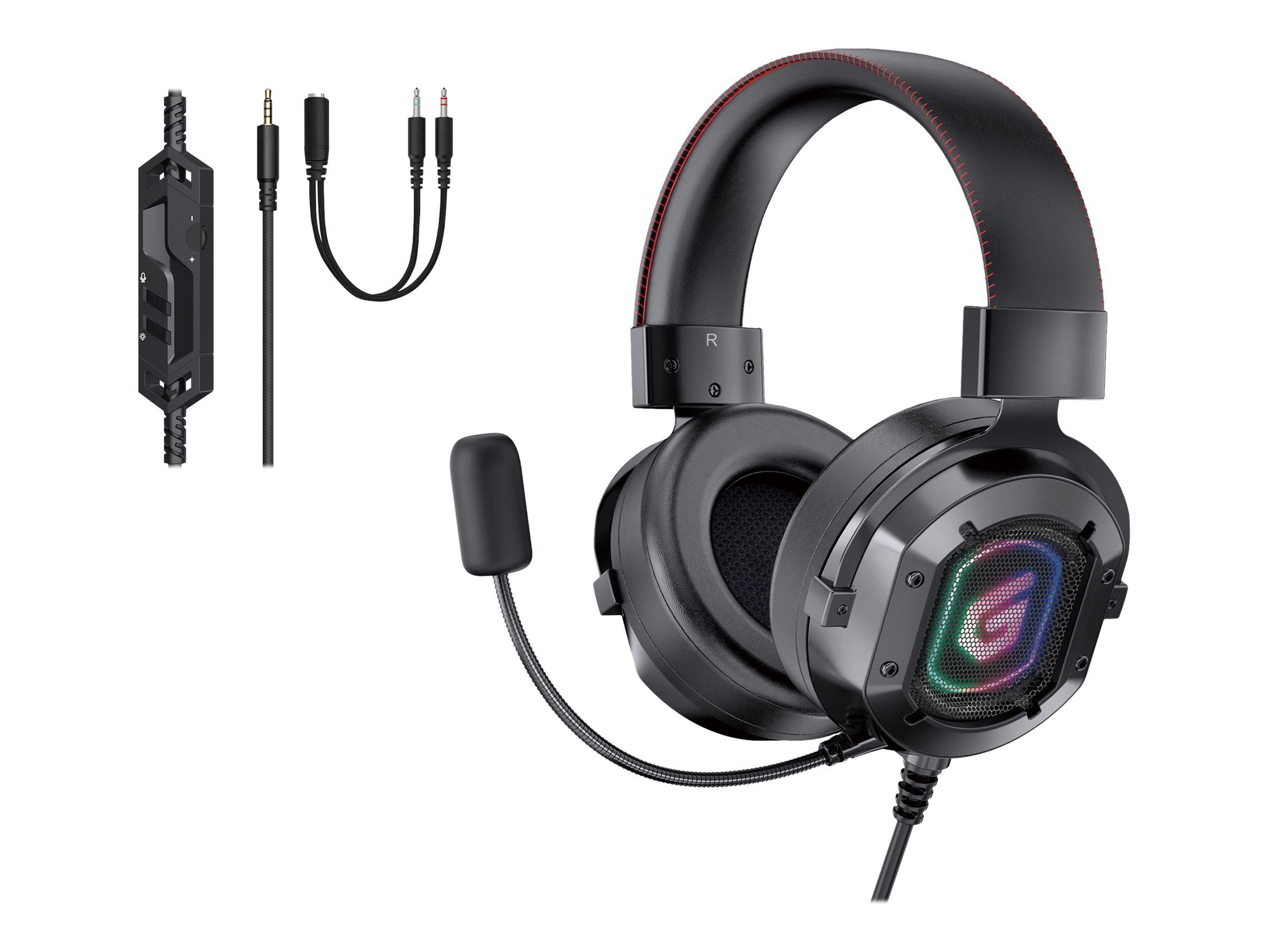 CONCEPTRONIC Headset USB 2.2m Kabel,Mikro,Lautreg.,7.1sound Headset