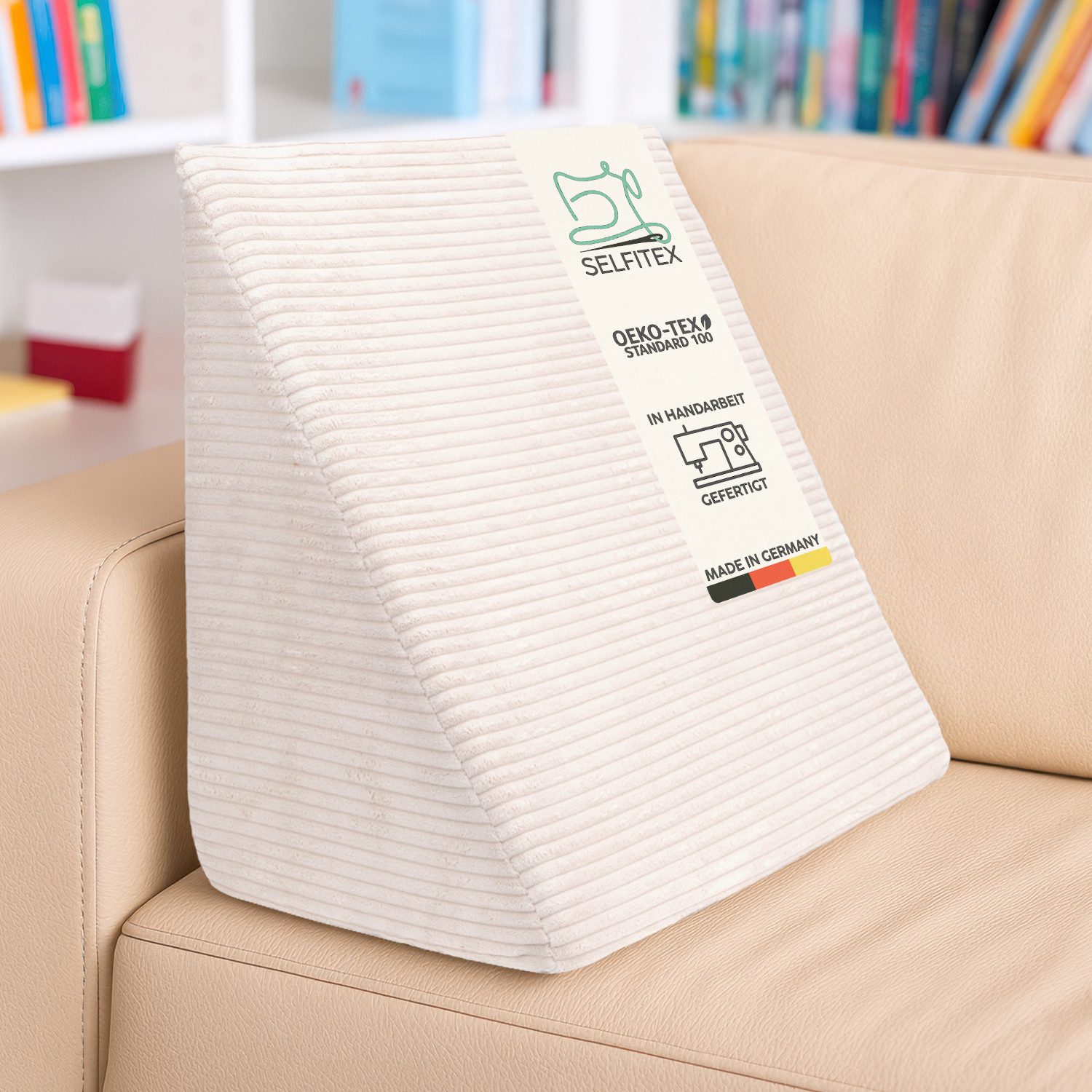 Selfitex Keilkissen Selfitex Breitcord Keilkissen 60x50x30 günstig online kaufen