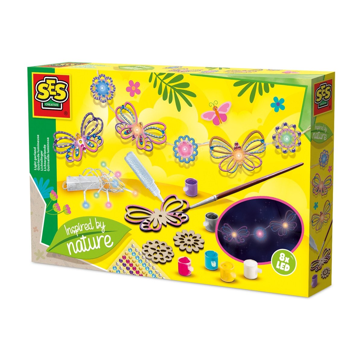SES Creative Bilderrahmen zum Basteln SES CREATIVE Bastelset Lichtergirlande
