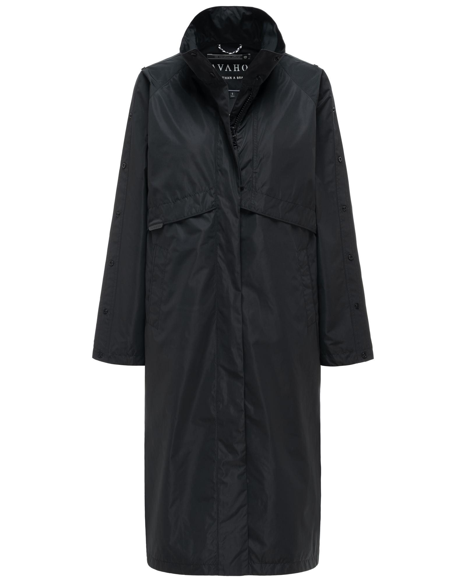 Navahoo Langmantel Zenblüte 14 Modischer oversized Damen Parka mit krempelbaren Ärmeln