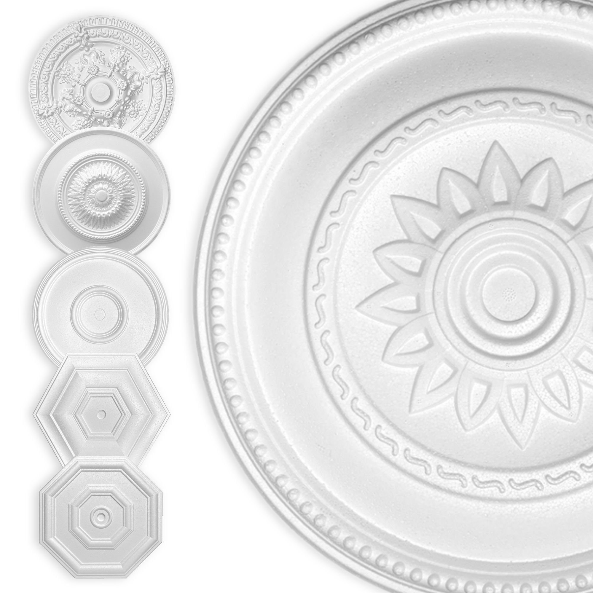 Hexim Wanddekoobjekt Gänseblume 40cm (HEXIM Stuckrosette aus EPS Styropor w günstig online kaufen