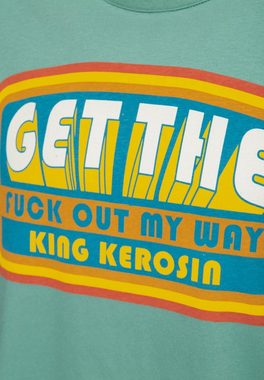 KingKerosin Print-Shirt Get Out (1-tlg) Statement Front & Back Print