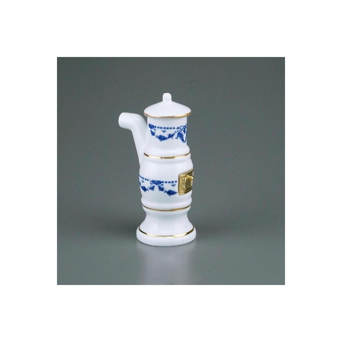 Reutter Porzellan Dekofigur 001.763/1 - Badezimmerofen blaue Miniatur im... Schleife