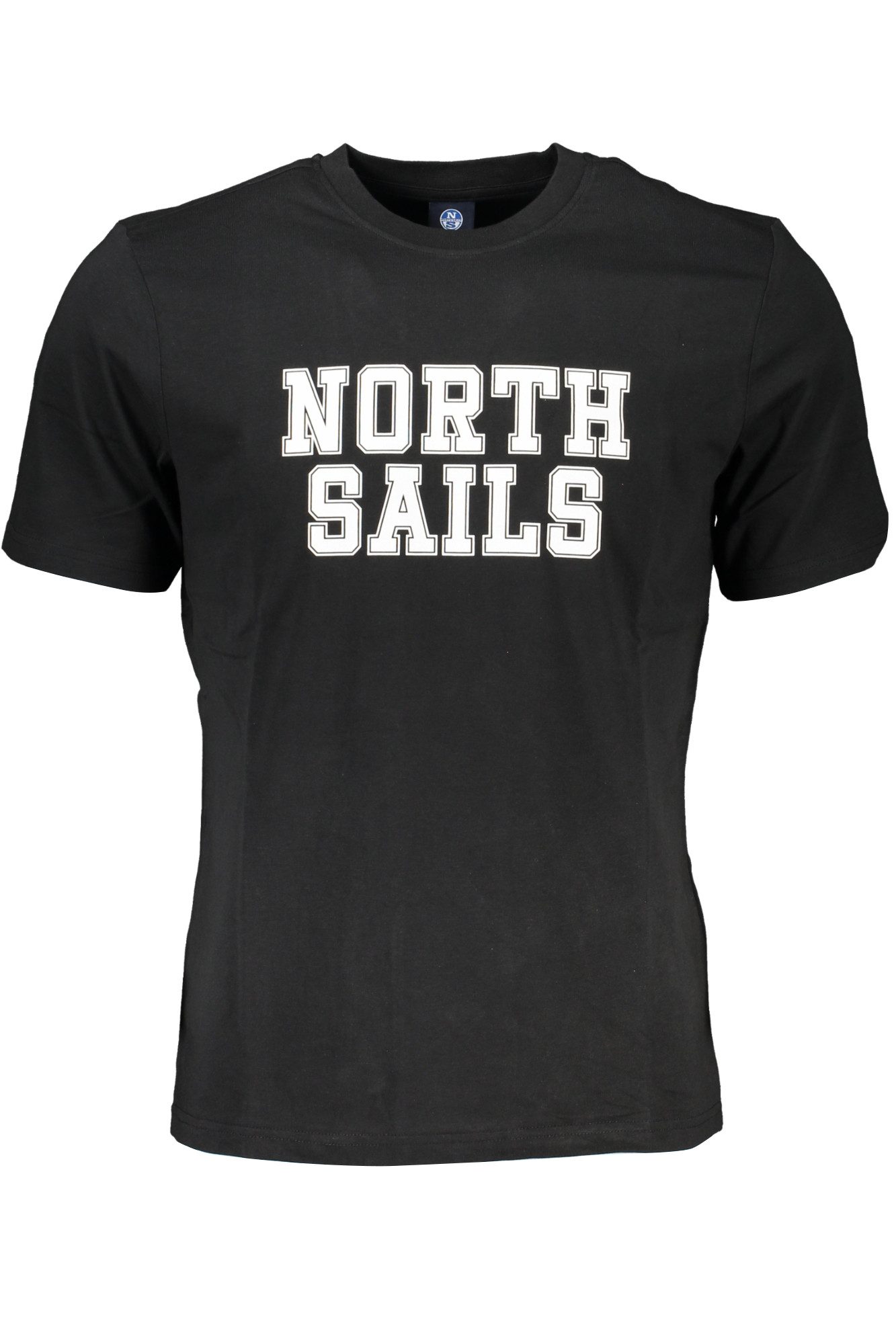 North Sails T-Shirt Stilvolles Herren Kurzarm T-Shirt Schwarz mit Print