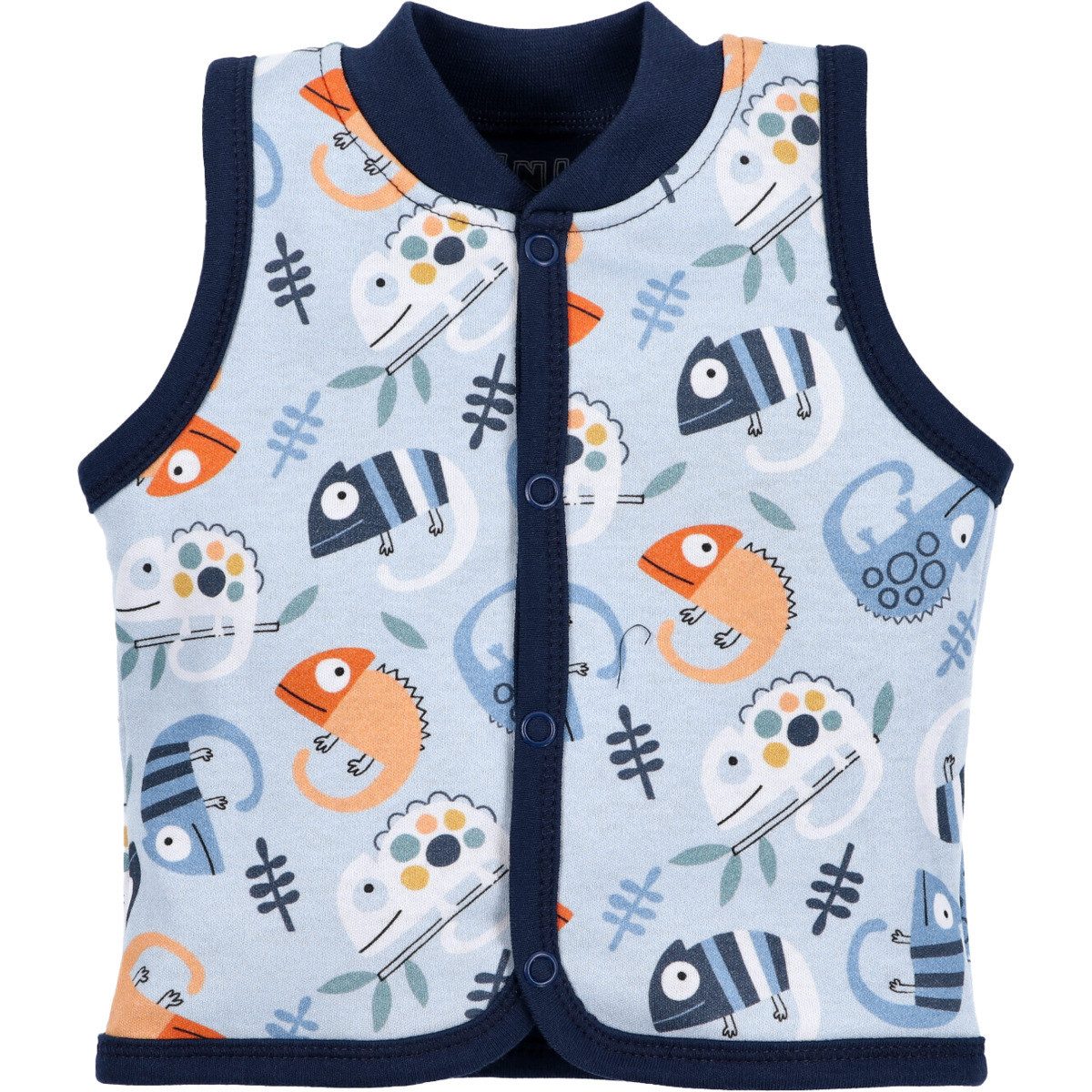 NINI Fleeceweste Chamäleon Unisex Kinder Babyweste, Vest, ärmellos, Funktionsweste, Strickweste