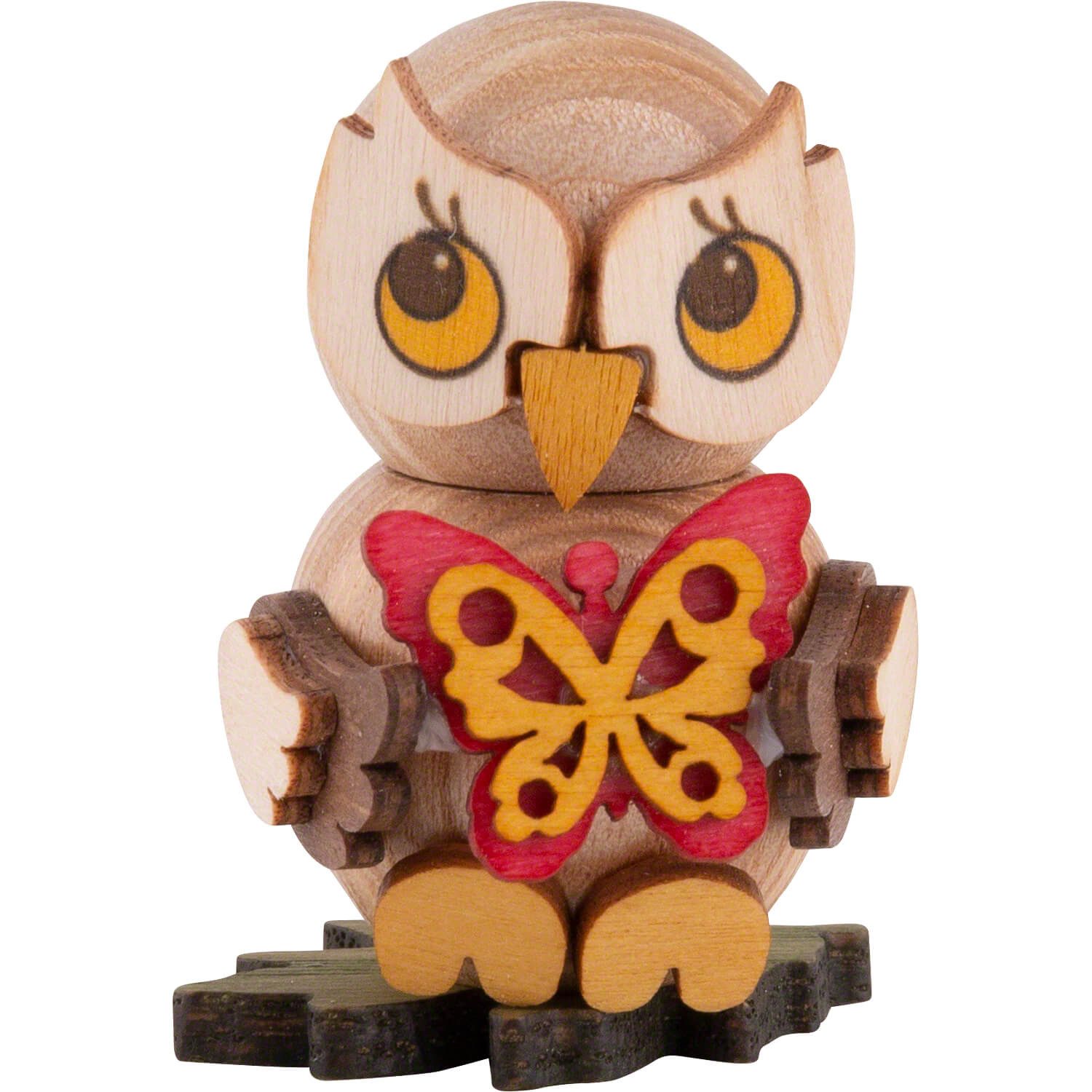 Kuhnert Dekofigur Eulenkind mit Schmetterling (4cm) günstig online kaufen