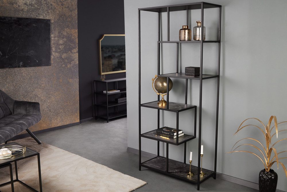 riess-ambiente Standregal SLIM LINE 185cm graphit / schwarz, Einzelartikel günstig online kaufen