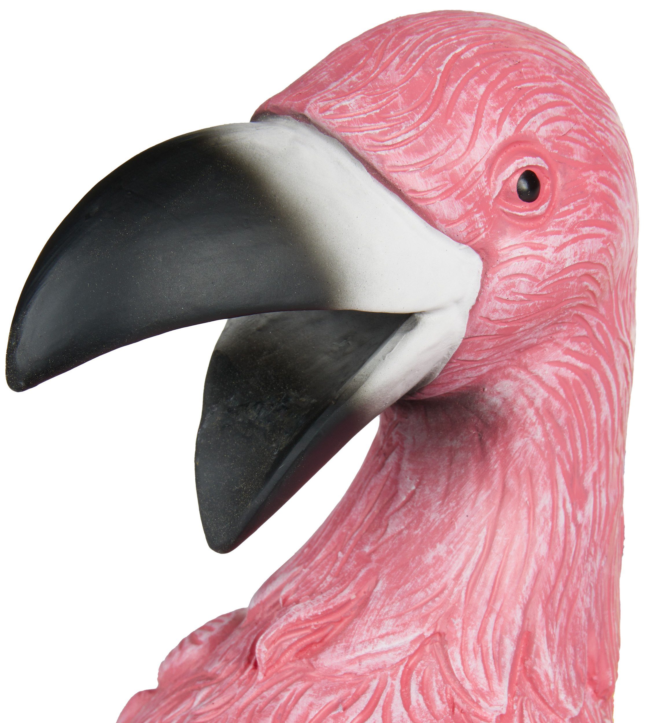 BRUBAKER Weinflaschenhalter Durstiger Flamingo - Flaschenhalter Trinkende Tiere, (Witzige Dekoration Wein Geschenk, 1-St., Rosa Vogel Deko Figur Handbemalt Bar Weinzubehör), Flaschenhalter Trinkende Tiere - Flaschenständer lustig