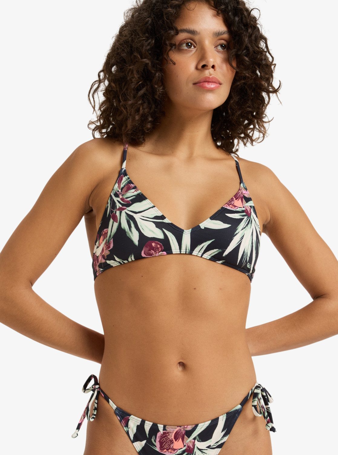 Roxy Triangel-Bikini-Top PT BEACH CLASHORT SLEEVEICS STRAPPY BRA (1-St), sp günstig online kaufen