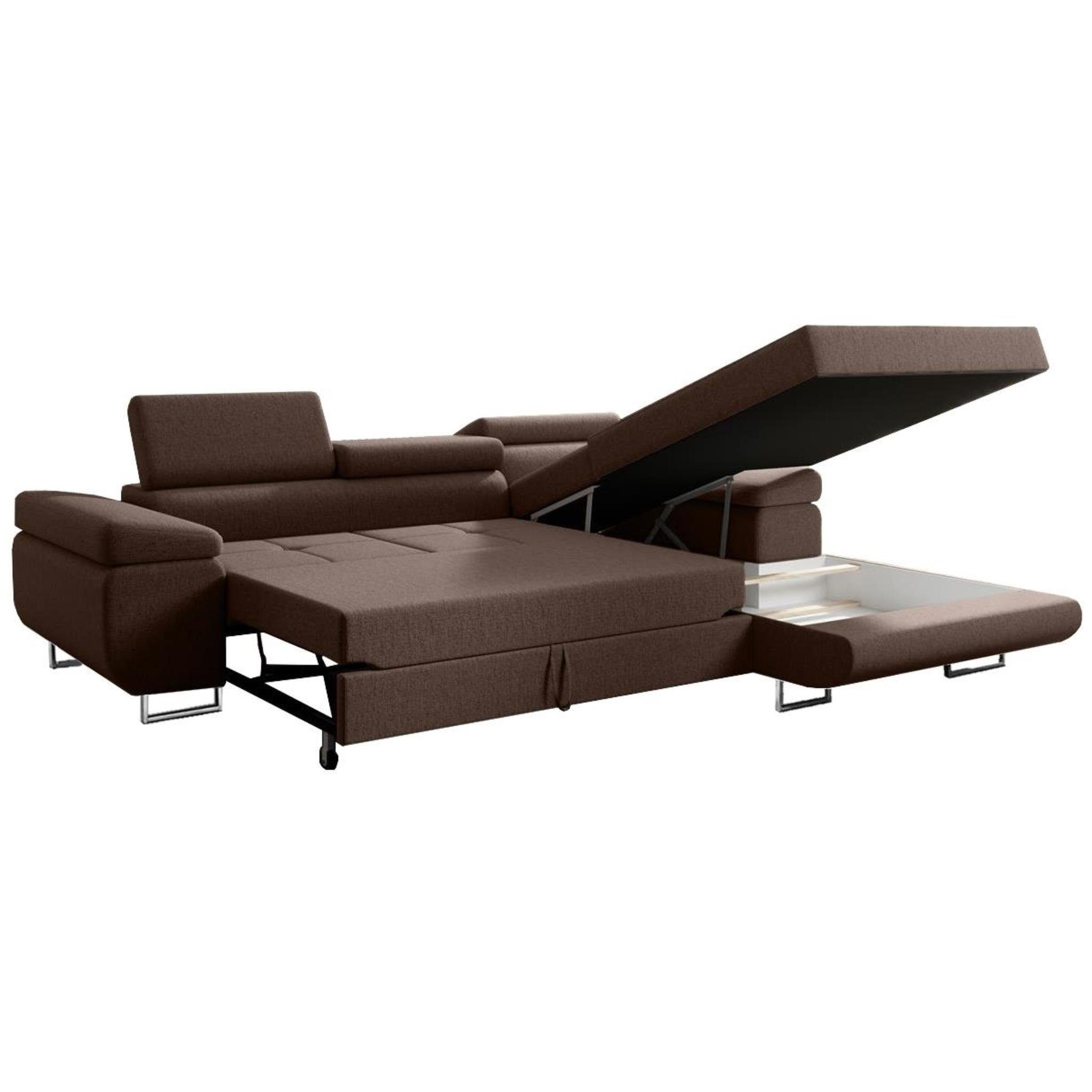 Beautysofa Ecksofa Alons mit Schlaffunktion auf günstig online kaufen