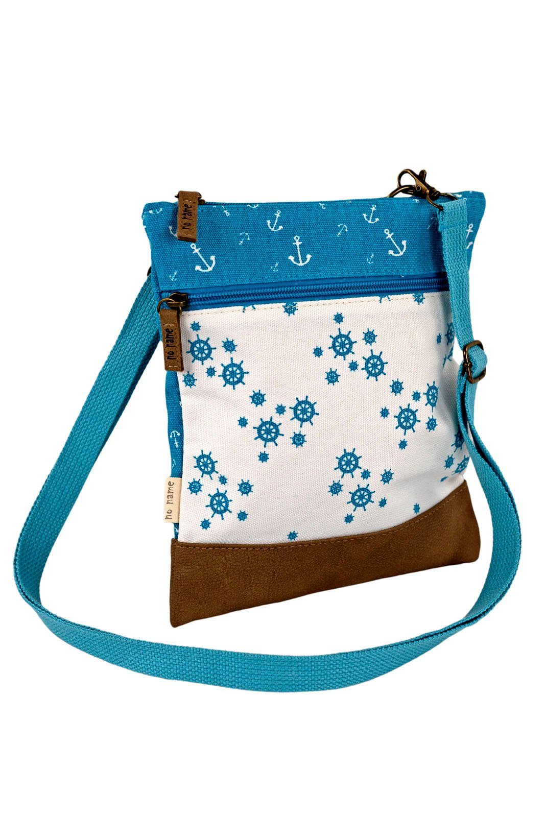 Beauty Thinxx Umhängetasche Crossbag Tasche Steuerrad & Anker (1-tlg), Hübsche kleine Tasche, ideal für Freizeitaktivitäten. Türkis