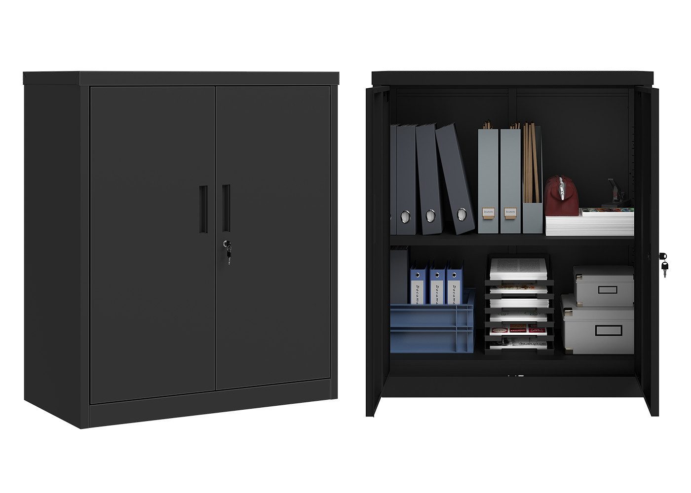 STEELSØN Aktenschrank Regulus (schwarz, ohne Füße) günstig online kaufen