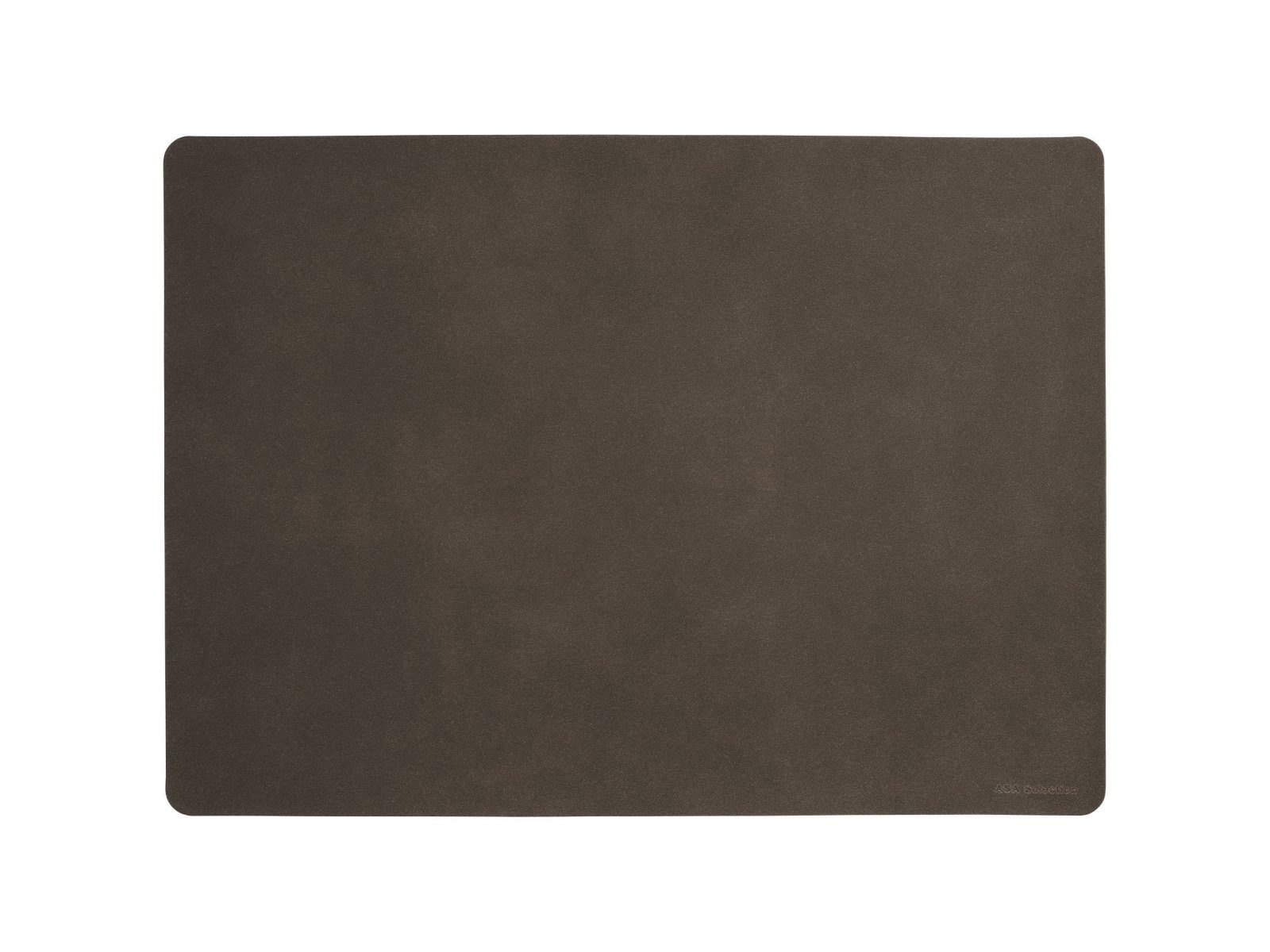 ASA Untersetzer Aus Weichem Leder – Set Mit 4 Stück In Erdbraun (10x10 Cm)