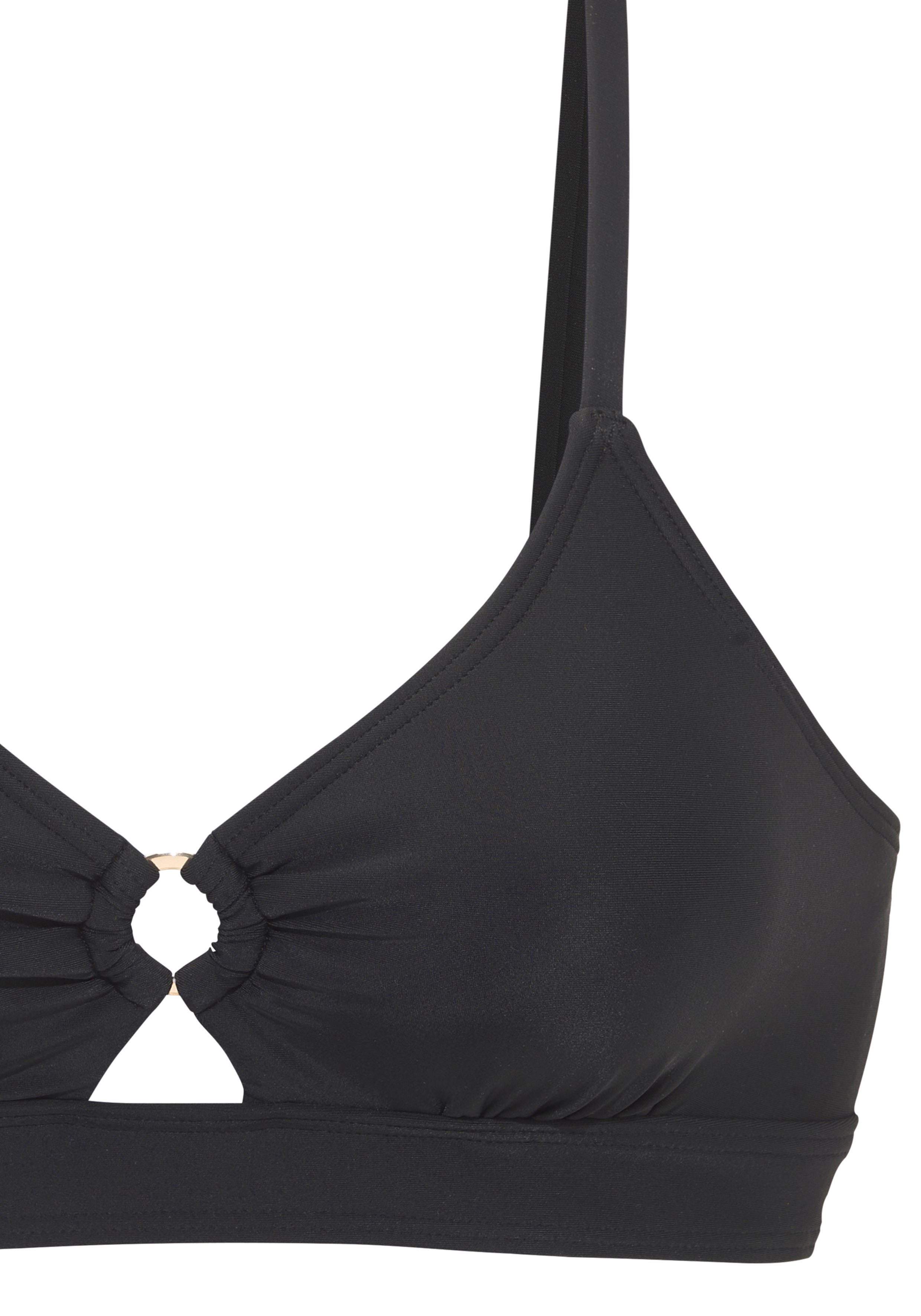 LASCANA Triangel-Bikini-Top Lolo, mit Zierring zwischen den Cups