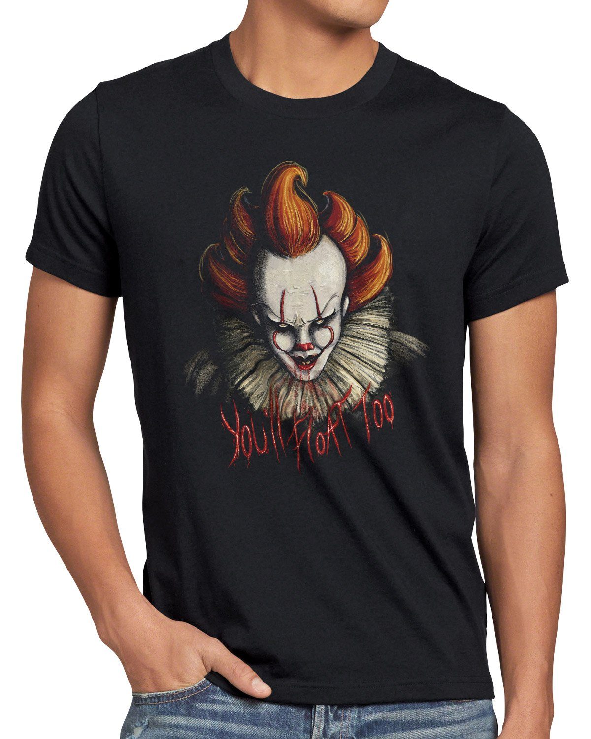 style3 Print-Shirt Herren T-Shirt Not Another Clown pennywise es