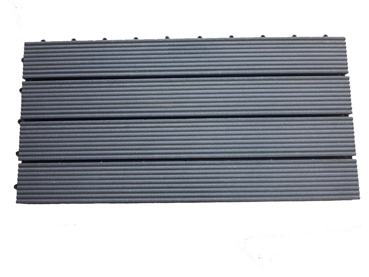 Trend Line WPC-Fliesen TrendLine WPC-Klickfliese 60 x 30 x 2,1 cm schwarz