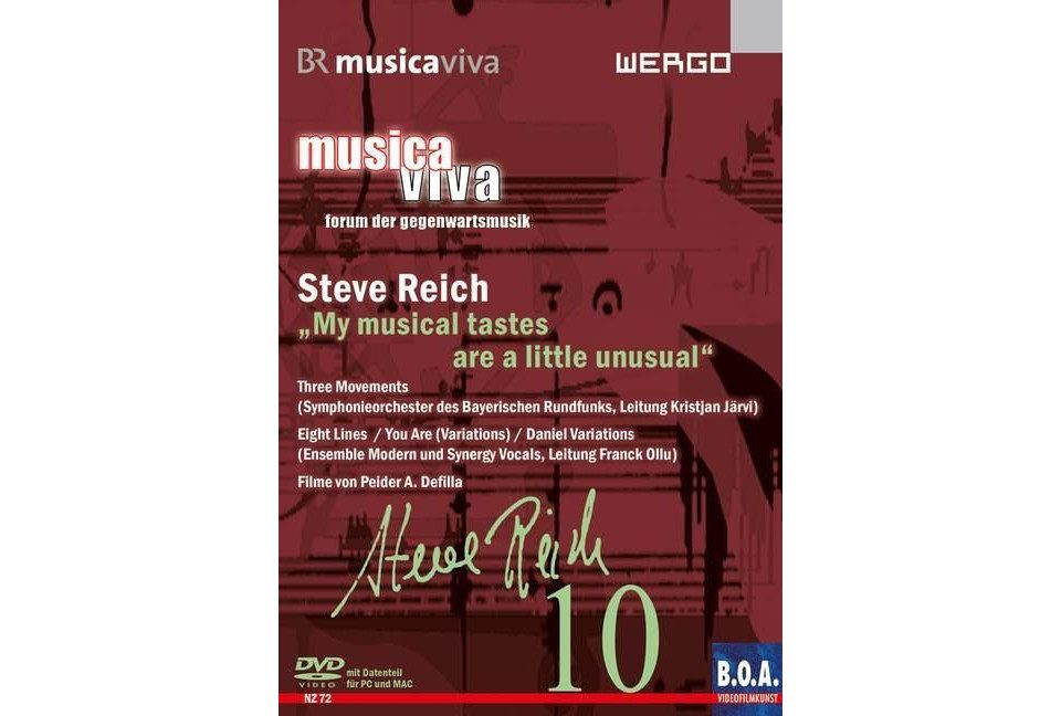 Schott Verlag DVD Musica Viva Vol.10: Steve Reich