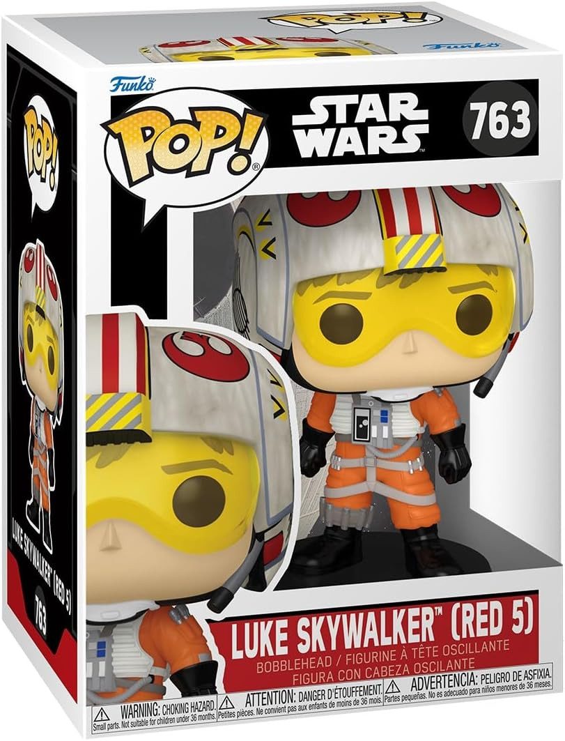Funko Actionfigur Star Wars POP! Movies Vinyl Figur Luke Red 6 9 cm, (1-tlg), detailreiche Figur aus Vinyl