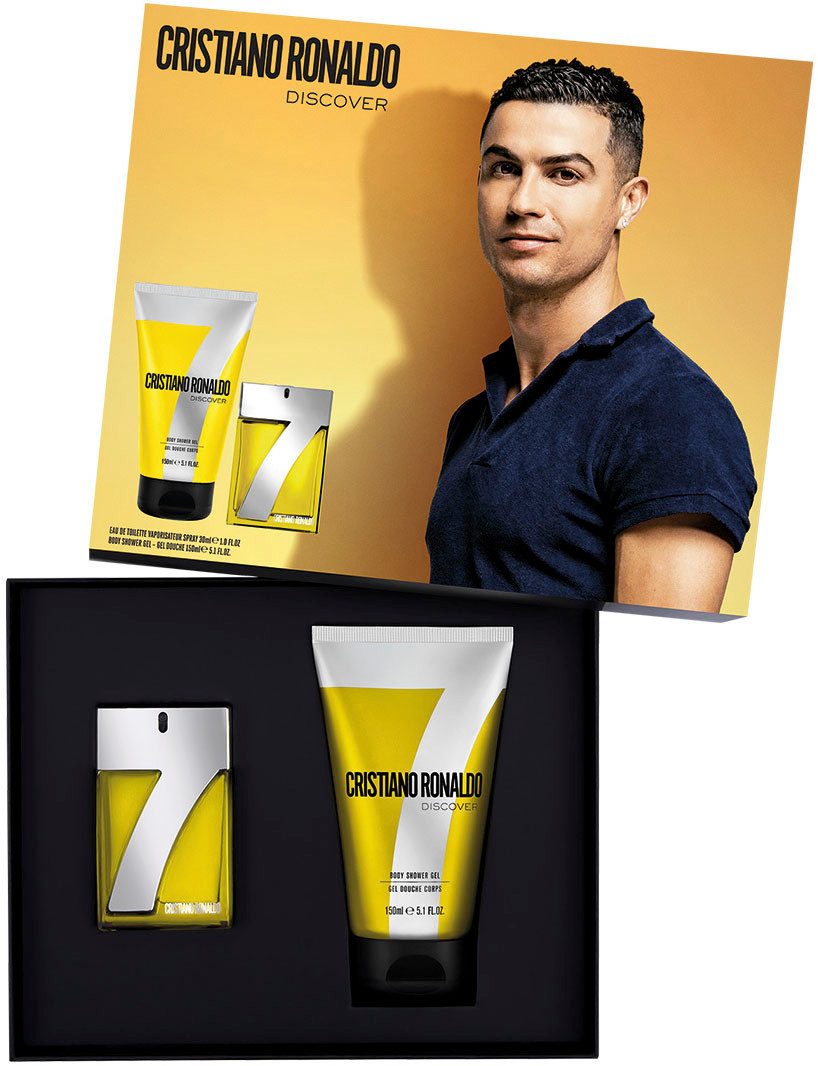 CRISTIANO RONALDO Duft-Set Christiano Ronaldo CR7 Discover, 2-tlg., Eau de Toilette und Duschgel