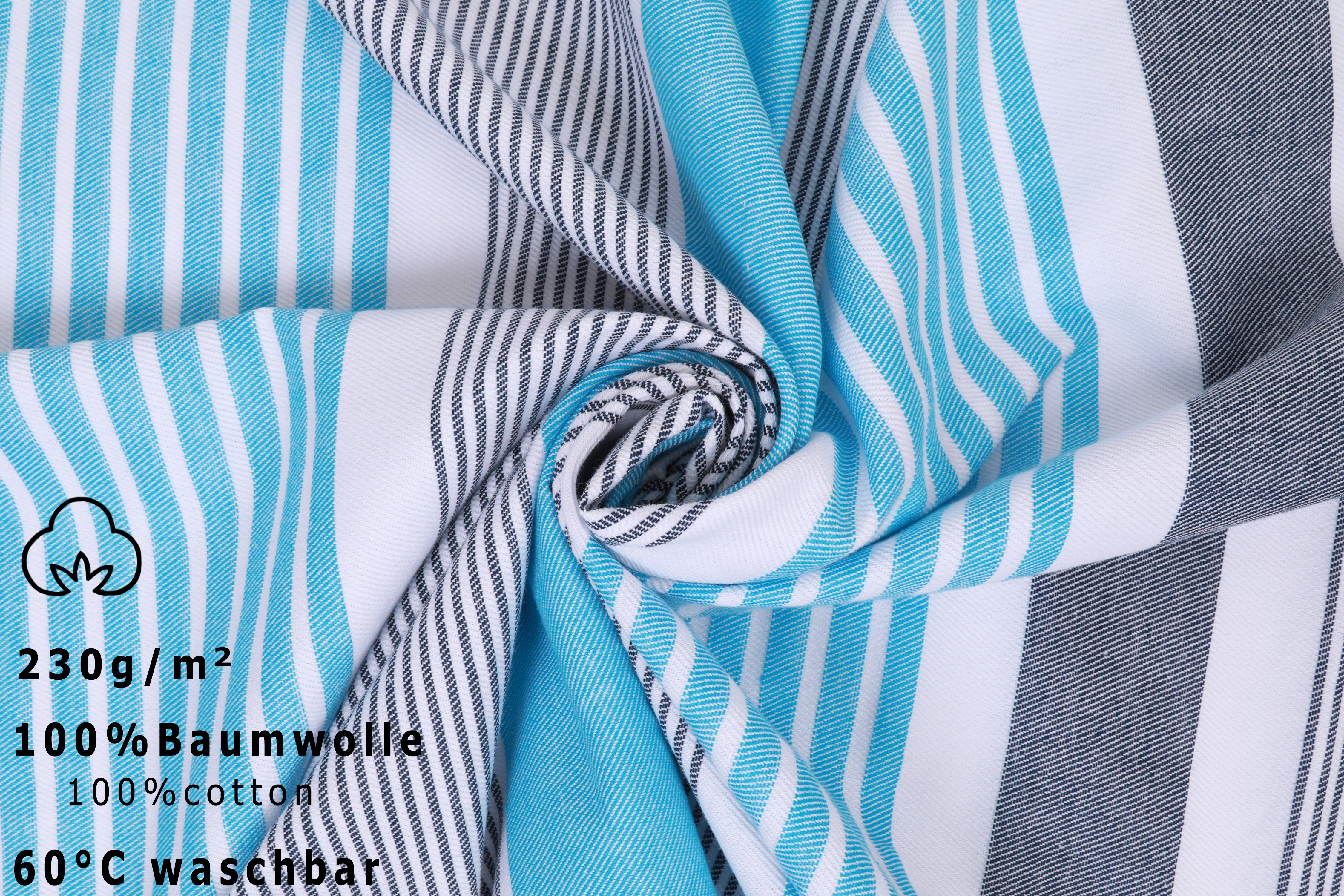 Betz Badetuch Hamamtuch 90 x 170 cm Badetuch Strandtuch Saunahandtuch, (1 Stück, 1-St), 100% Baumwolle, Farbe blau