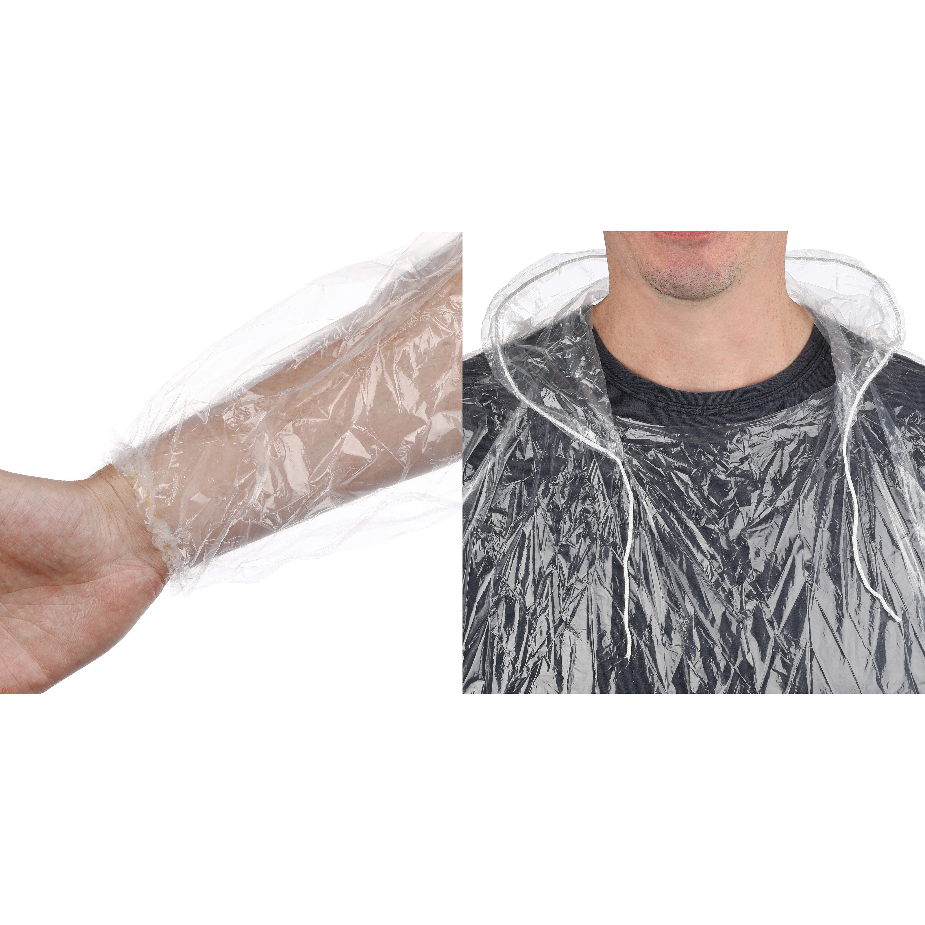 Vaily Regenponcho Einweg-Regenjacke 8er Pack Transparentes günstig online kaufen