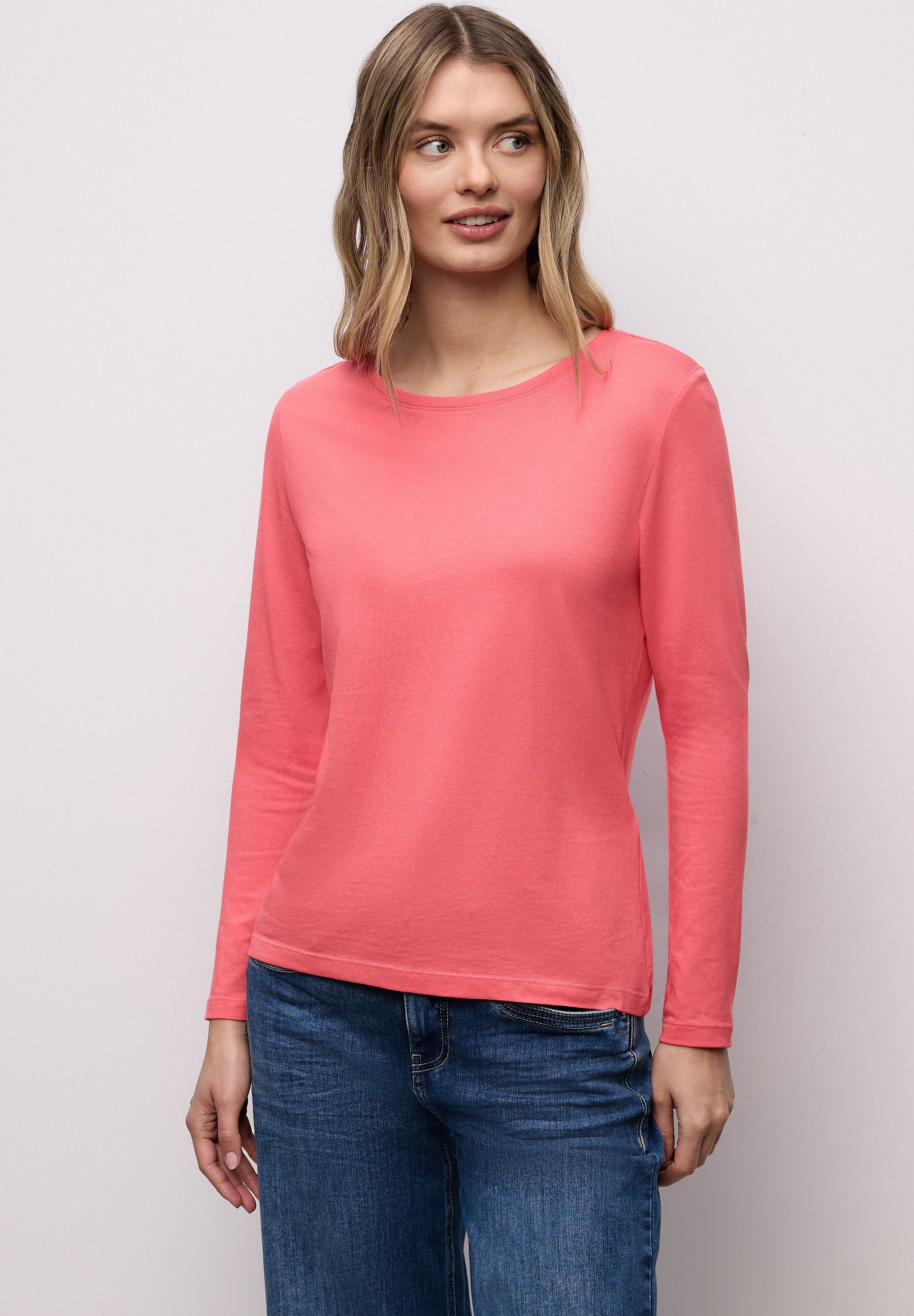 STREET ONE Langarmshirt mit Rundhalsausschnitt günstig online kaufen