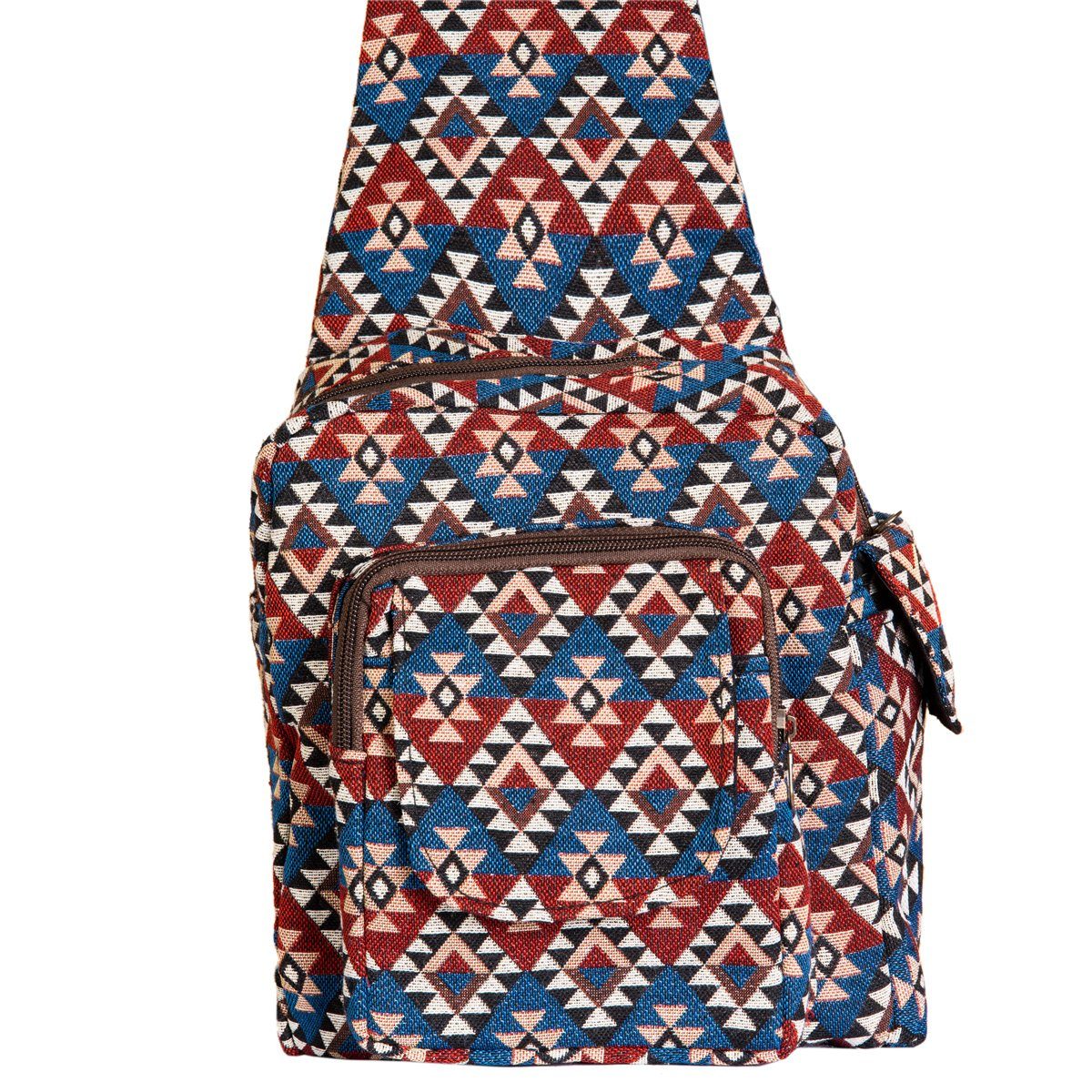 einer, Freizeittasche Umhängetasche WOV10 wie Rucksack Handtasche auf auch PANASIAM tragbar kleiner fester Webdesign Schultertasche aus Baumwolle kleine ein Schulter