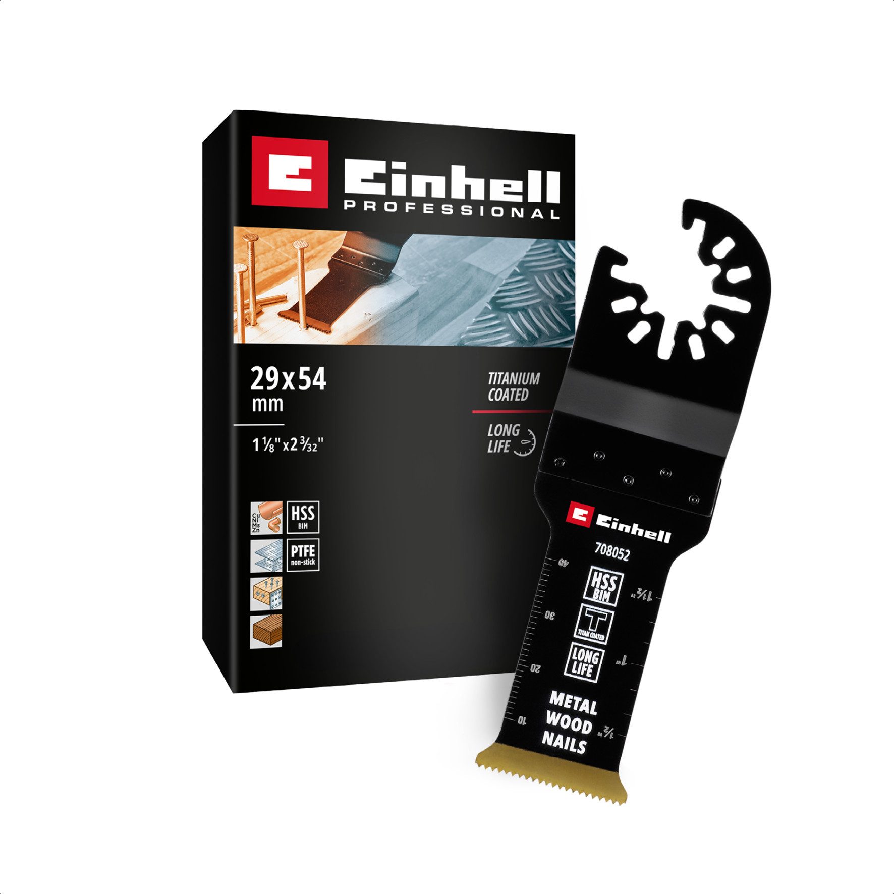 Einhell Sägeblatt Original Einhell Bi-Metall Tauchsägeblatt titanbeschichtet (29 mm Brei, Original Einhell Bi-Metall Tauchsägeblatt titanbeschichtet (29 mm Brei