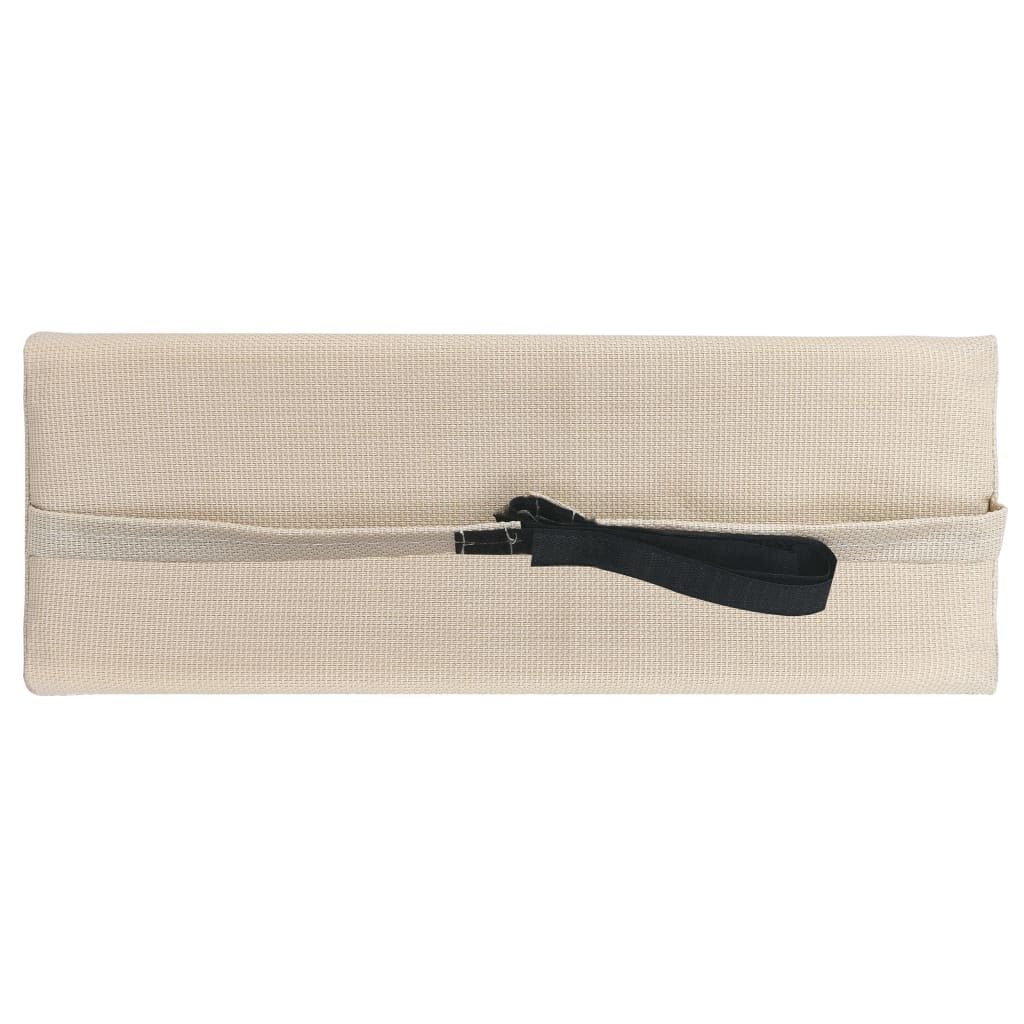 vidaXL Sitzauflage Kopfstütze für Liegestuhl Cremeweiß 40 x 7,5 x 15 cm Textilene, (1 St)