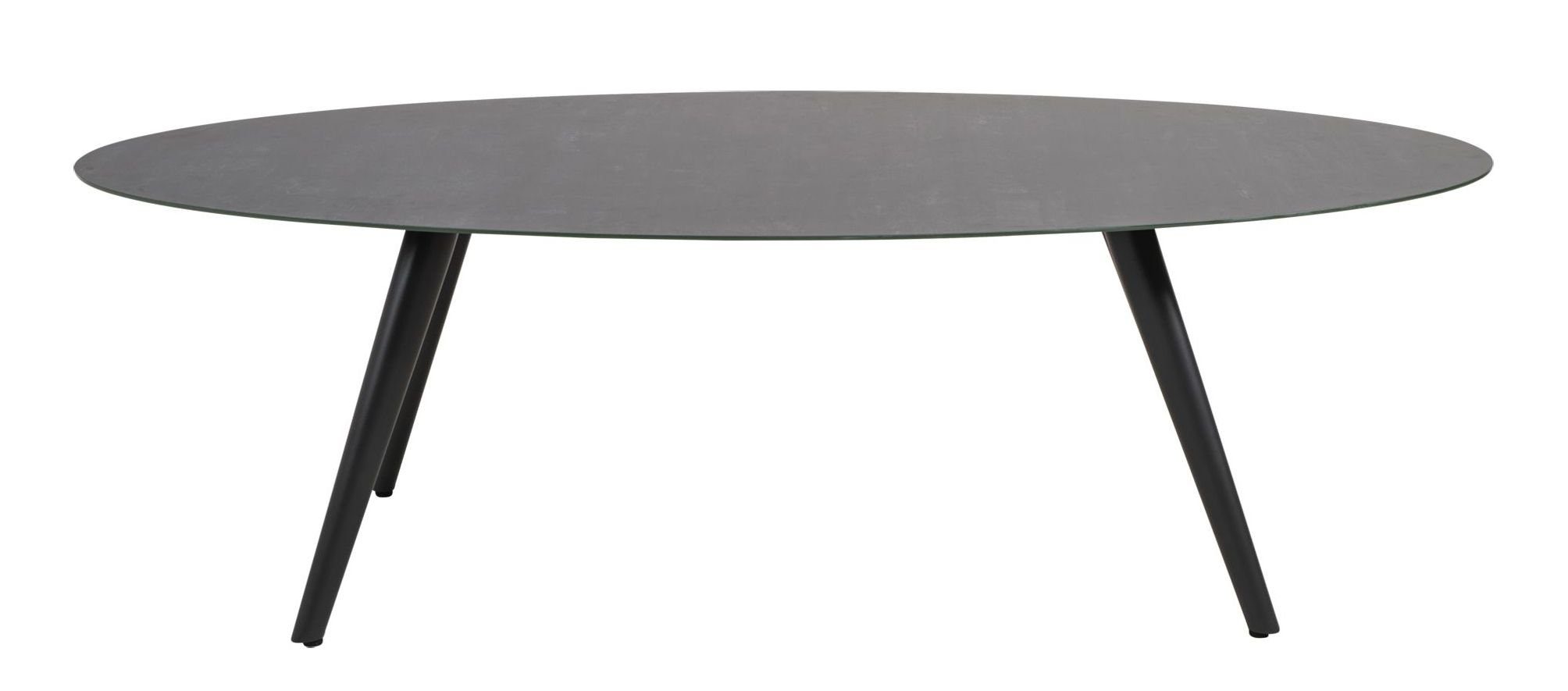 Lesli Living Gartentisch Diningtisch "Mojito Living Lesli Ceramic Negro" oval 240x100x74cm