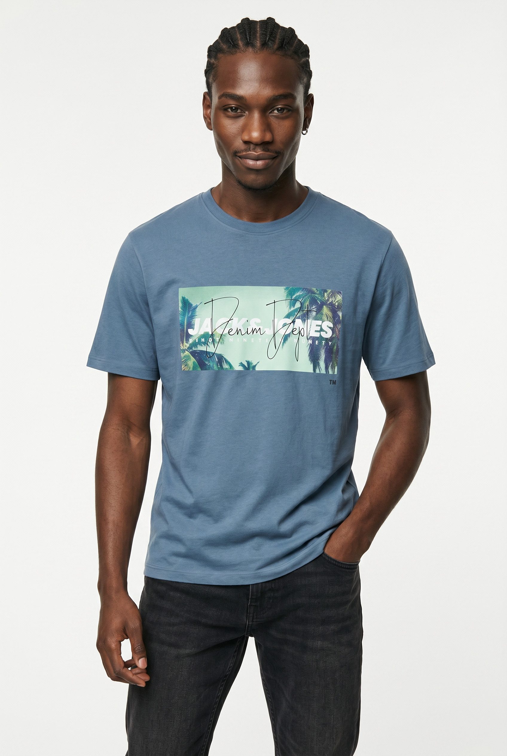 Jack & Jones Rundhalsshirt JJINDIANA TEE SS CREW NECK