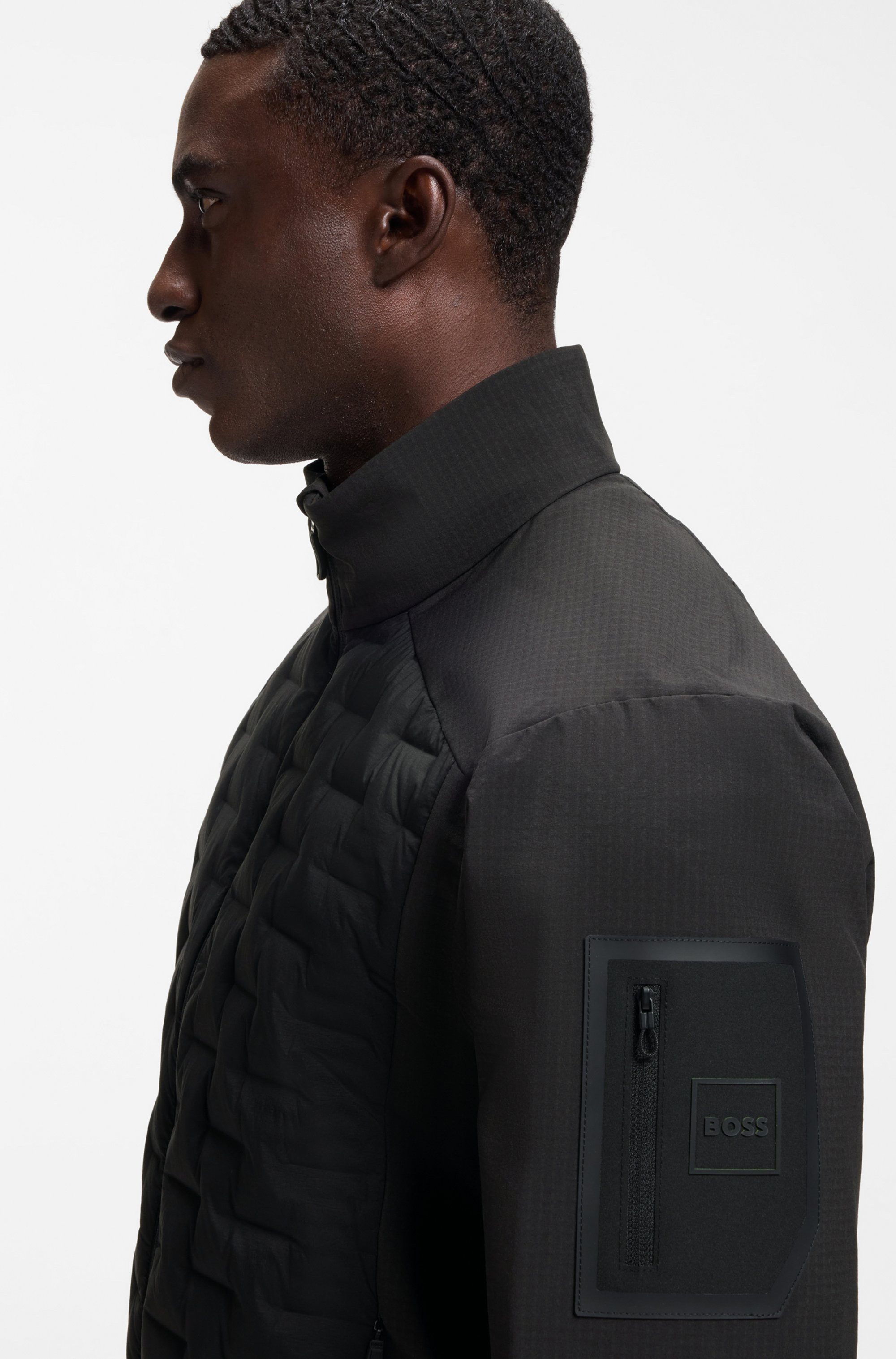 BOSS GREEN Hybridjacke T-DownHybrid HD2 aus Bi-Stretch-Material, gefüttert
