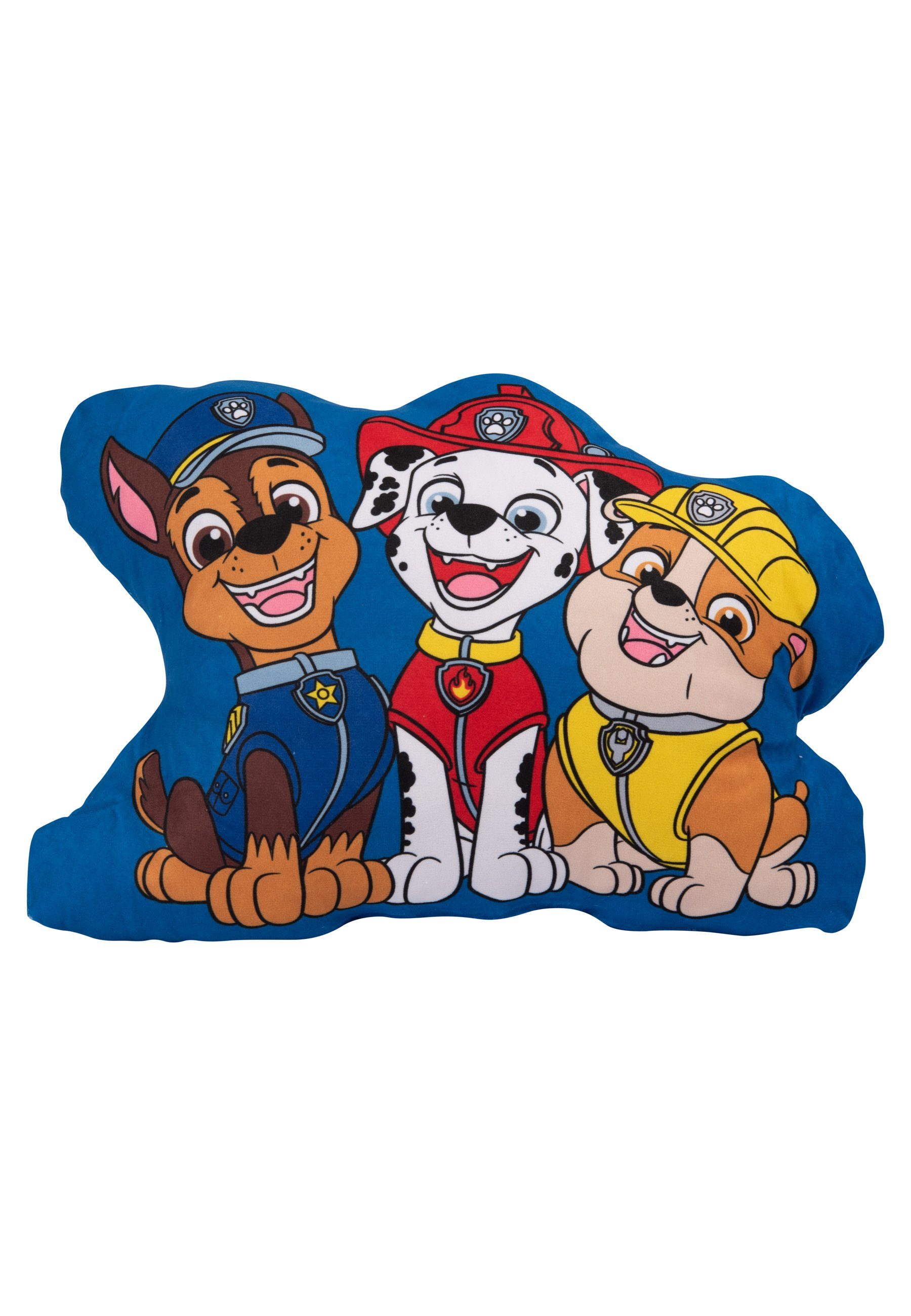 United Labels® Dekokissen Paw Patrol - Formkissen - Chase, Marshall, Rubble