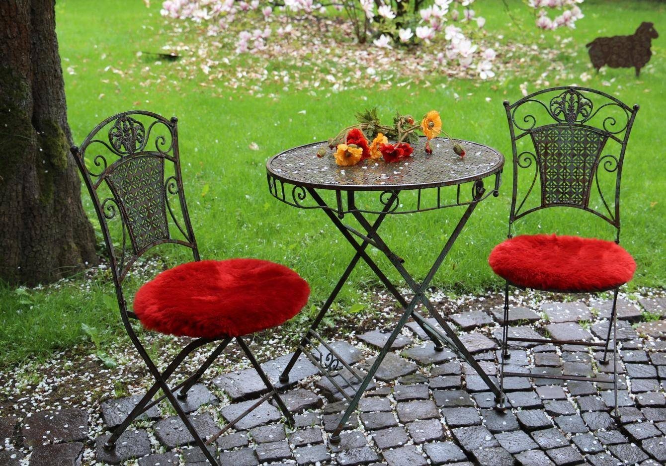 GGoty Hockerbezug Rund - Stretch Bezug Für Barhocker In Orange