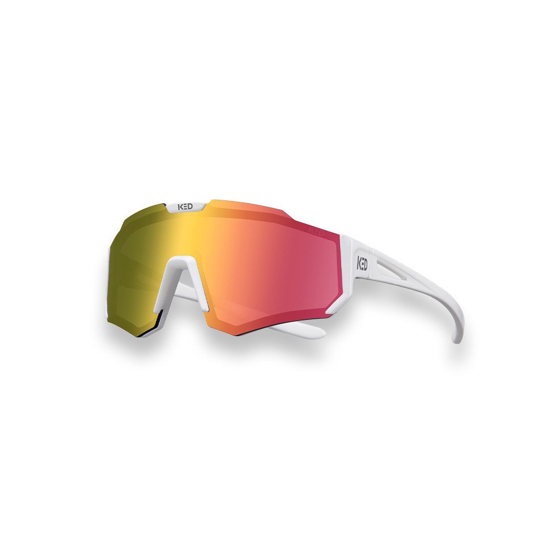 KED Fahrradbrille Ghost Kids Fahrradbrille, Ultraleicht, Stoßfeste Polycarbonat-Gläser, UV-Schutz, Alter 2-6 Jahre