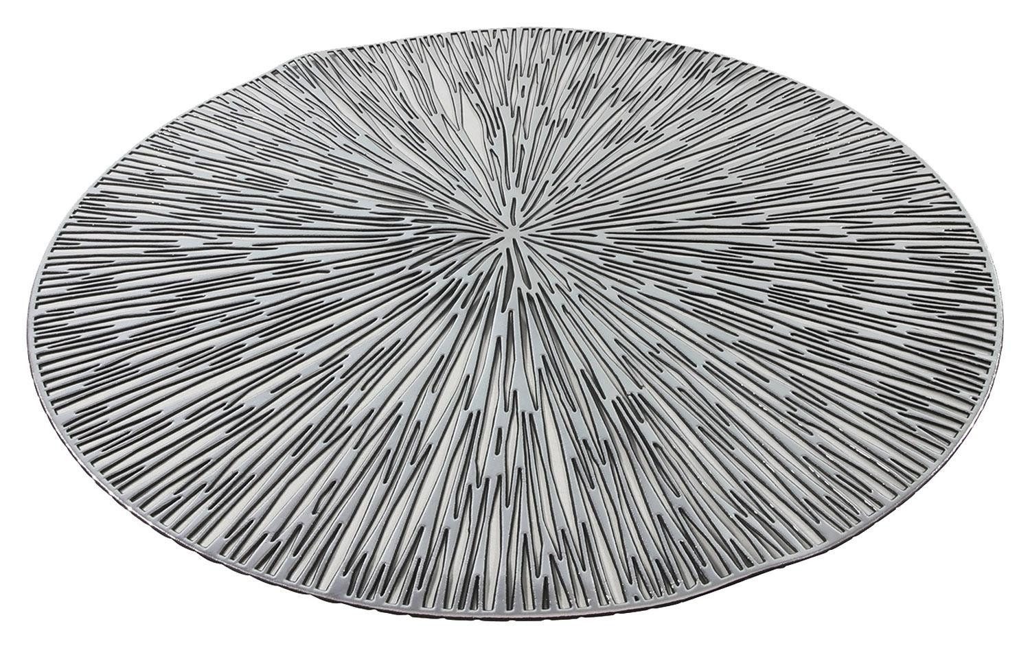Tischdecke Tisch-Set CISY, Grau, Ø 38 cm
