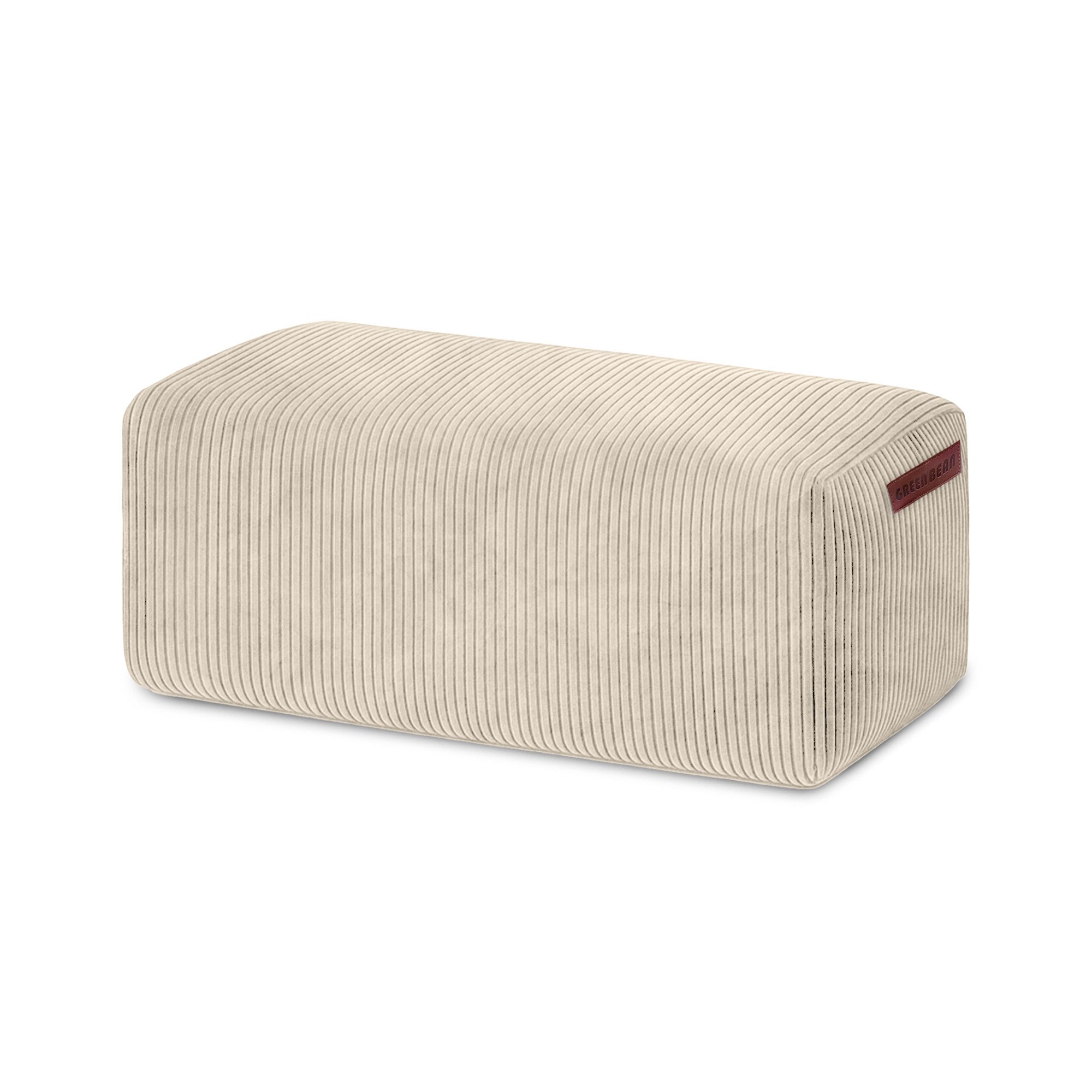 Green Bean Pouf Ottomane Cord (Indoor Sitzhocker Sitzkissen Fußhocker Relax-Sessel, Made in Germany), die ideale Ergänzung zum Sitzsack