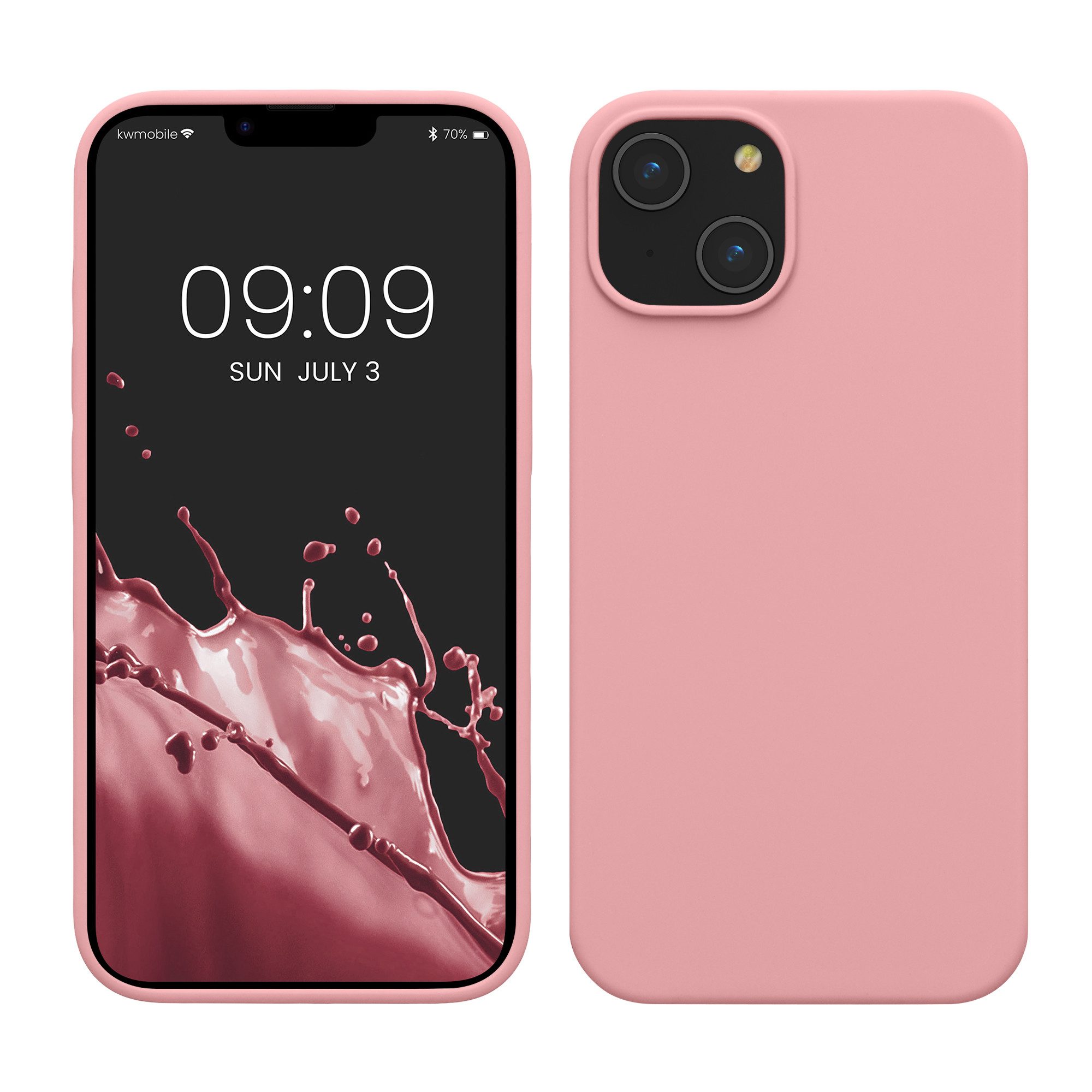 kwmobile Handyhülle Hülle für Apple iPhone 14, Hülle Silikon gummiert - Handyhülle - Handy Case Cover
