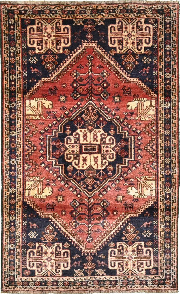 Orientteppich Shiraz 111x179 Handgeknüpfter Orientteppich / Perserteppich, Nain Trading, rechteckig, Höhe: 10 mm