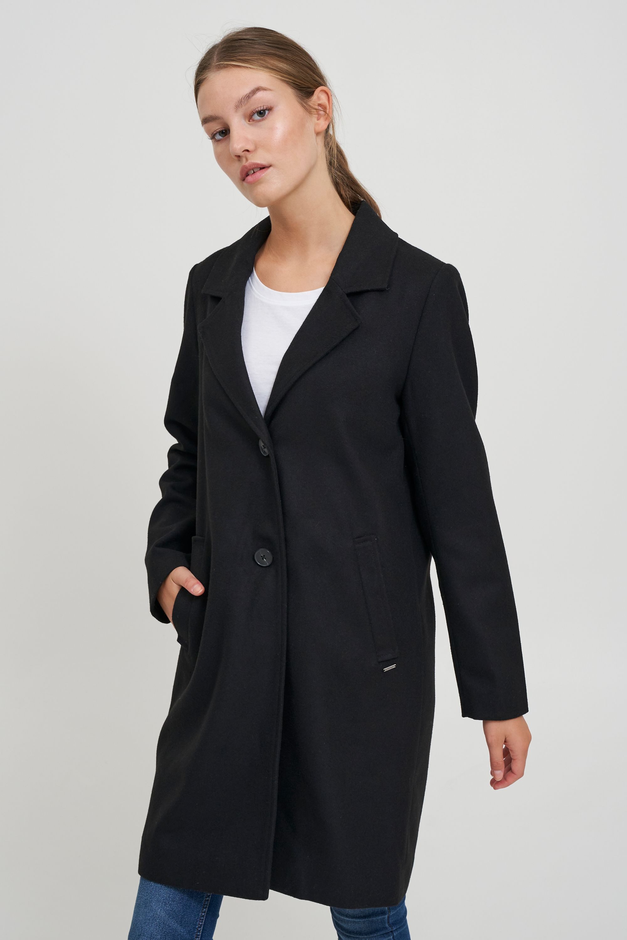 OXMO Wollmantel OXNeta Wollmantel mit Reverskragen günstig online kaufen