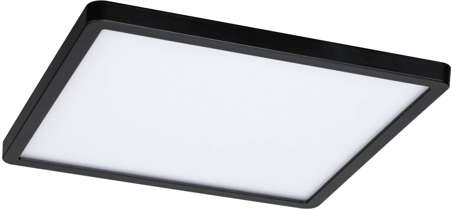 Paulmann LED Einbauleuchte Areo VariFit dimmbar, integriert, LED Home Tageslichtweiß, fest Smart White Tunable Zigbee IP44 LED eckig 230x230mm App Einbaupanel steuerbar, Schwarz ZigBee
