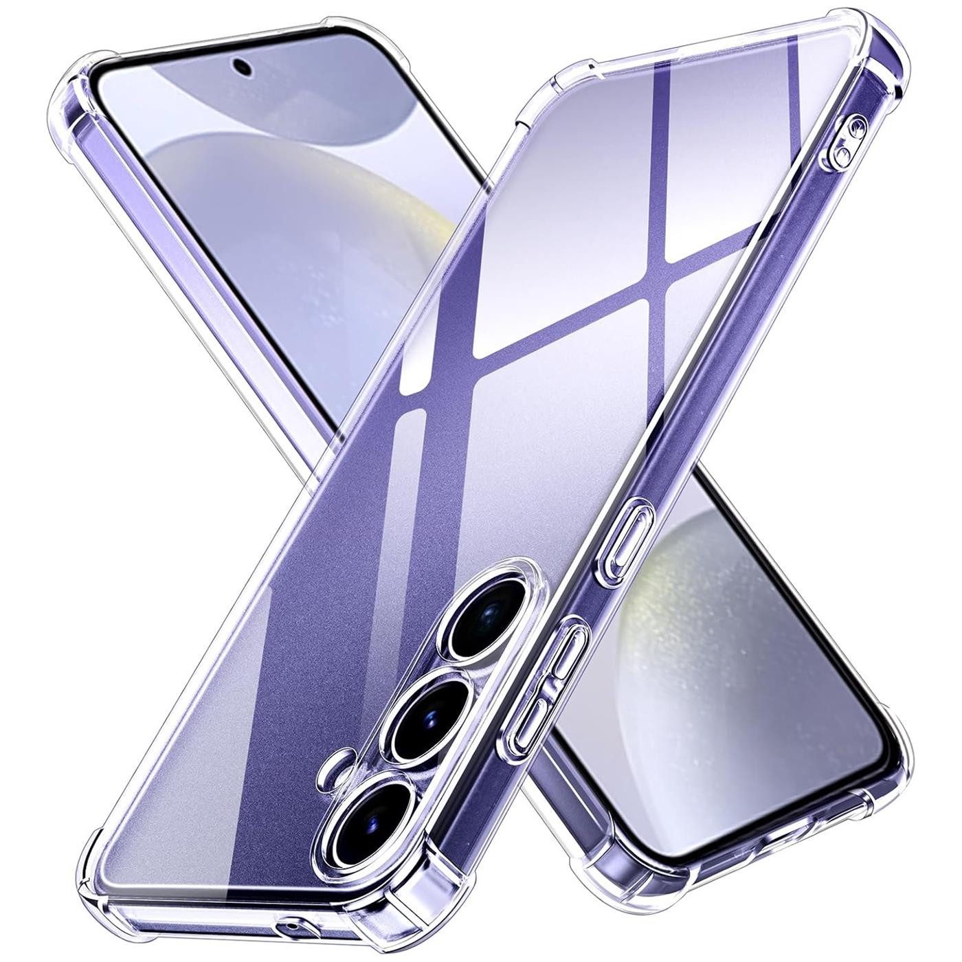 CoolGadget Handyhülle Anti Shock Rugged Case für Samsung Galaxy S24+ 6,7 Zoll, Slim Cover mit Kantenschutz Schutzhülle für Samsung S24 Plus 5G Hülle