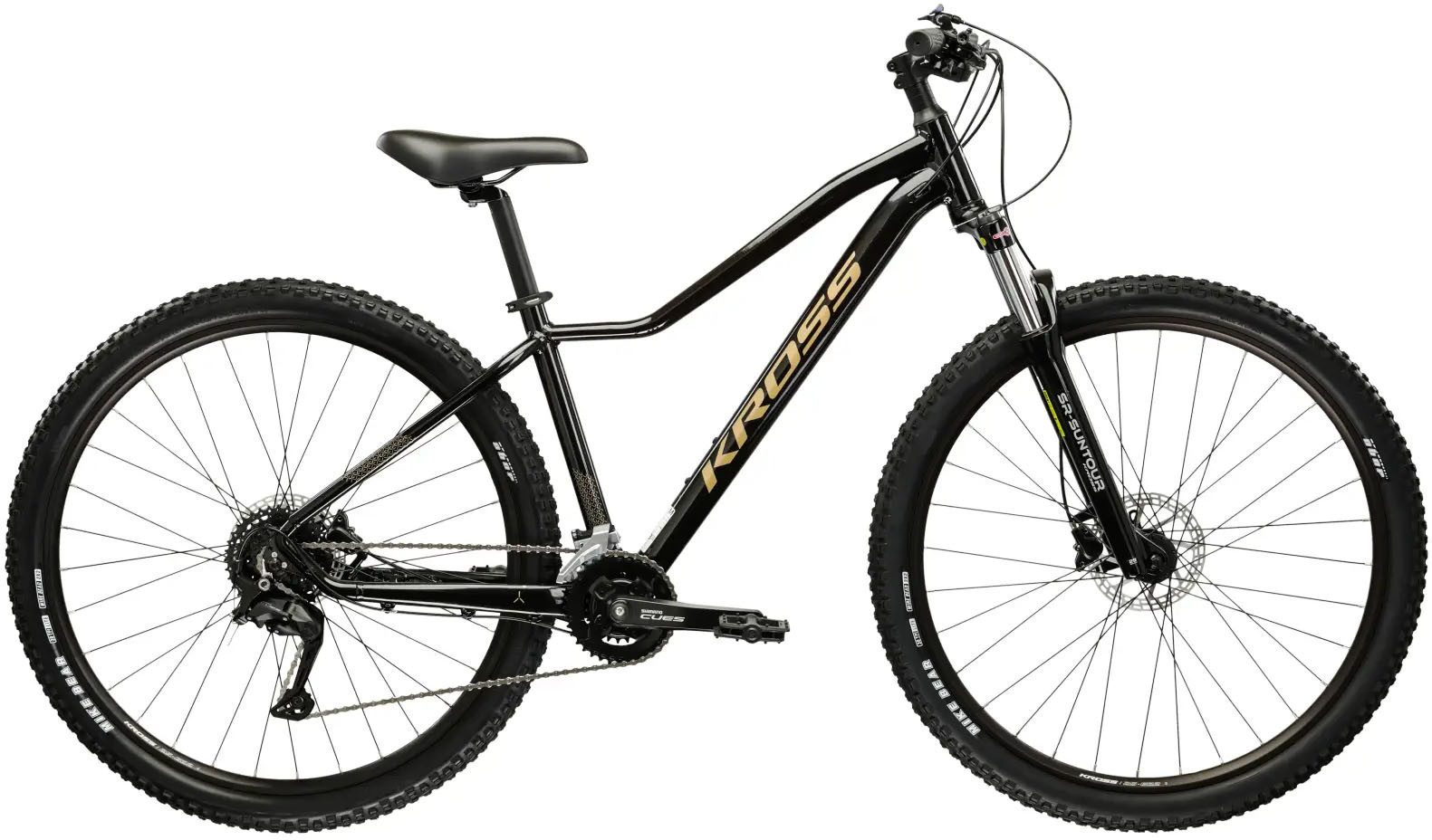 Kross Mountainbike KROSS Mountainbike Hardtail 27,5" LEA 5.0 schwarz 18 Gänge 2026, 18 Gang Shimano CUES U3020 Schaltwerk, Kettenschaltung